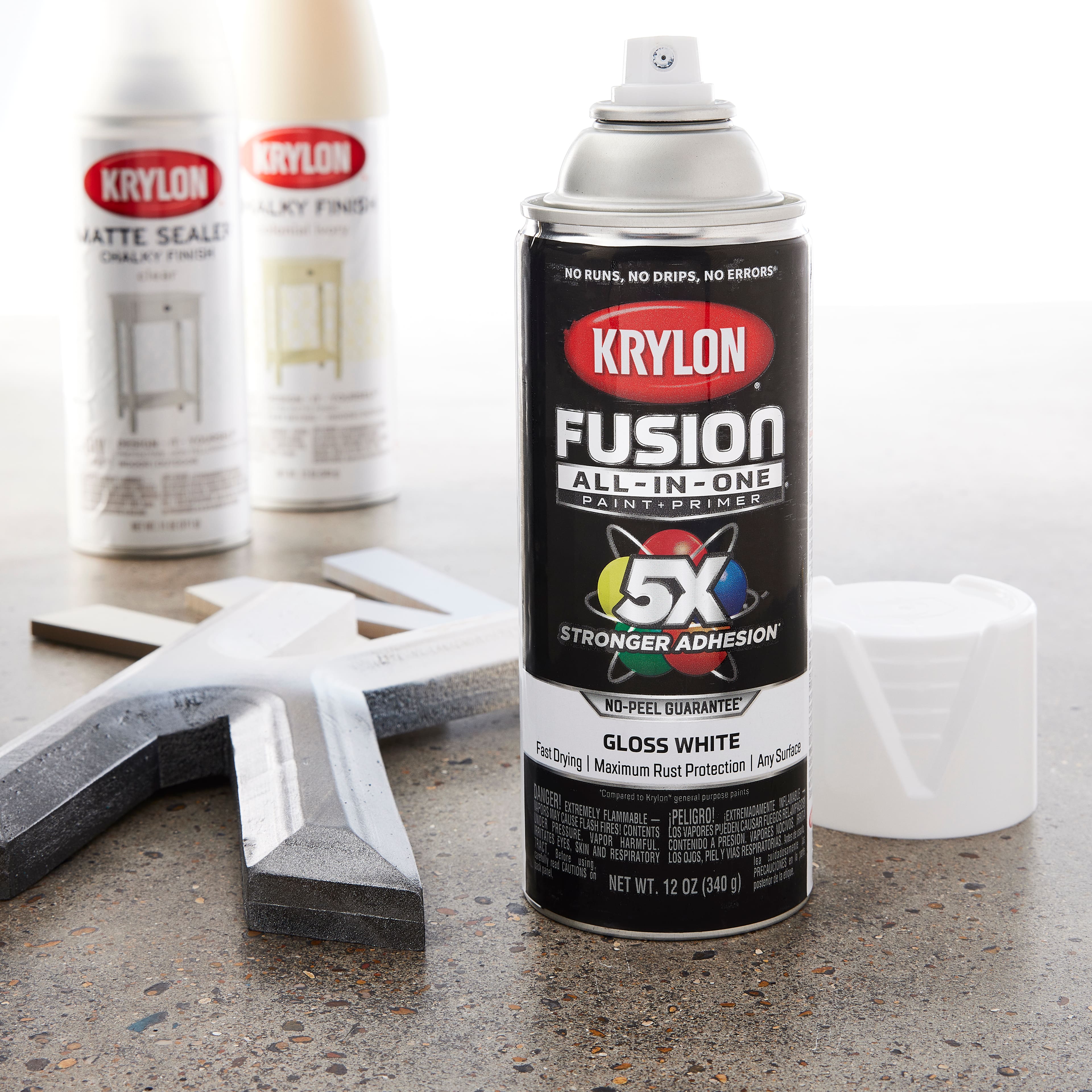 Krylon Matte White Fusion All-In-One Spray Paint & Primer
