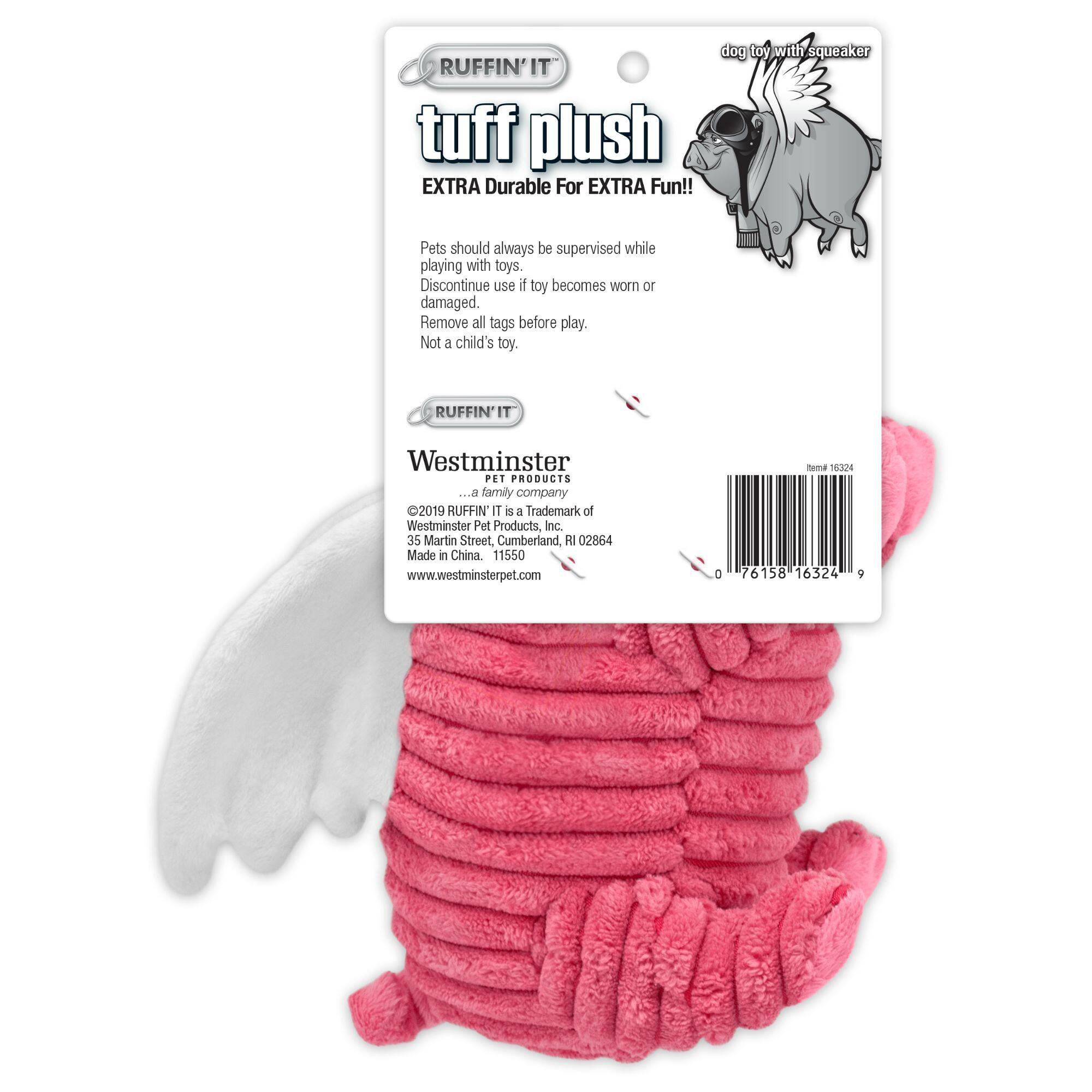 Ruffin&#x27; It&#x2122; Tuff Plush Flying Pig Dog Toy