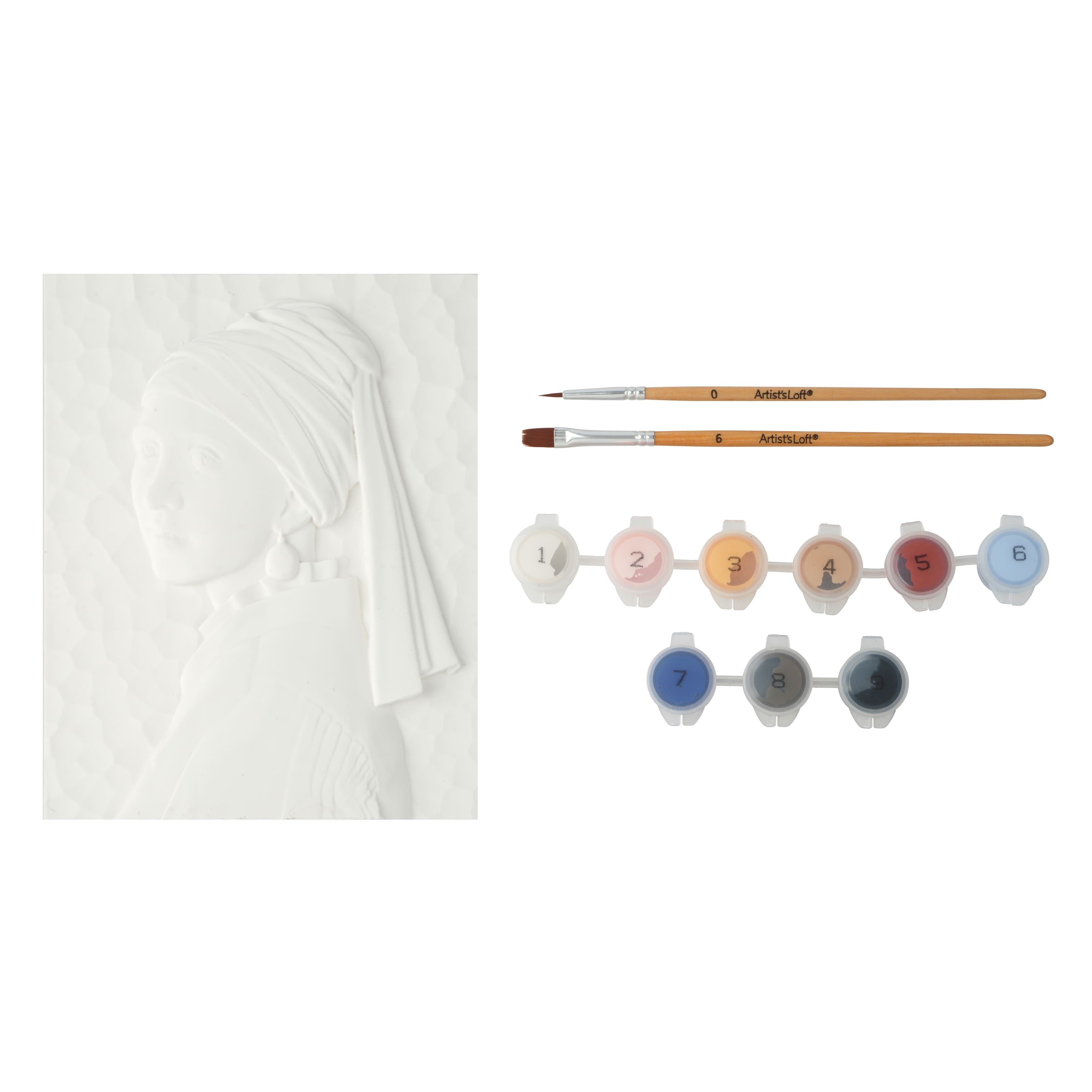 Girl with the Pearl Earring Relief Painting Kit by Artist&#x27;s Loft&#xAE;