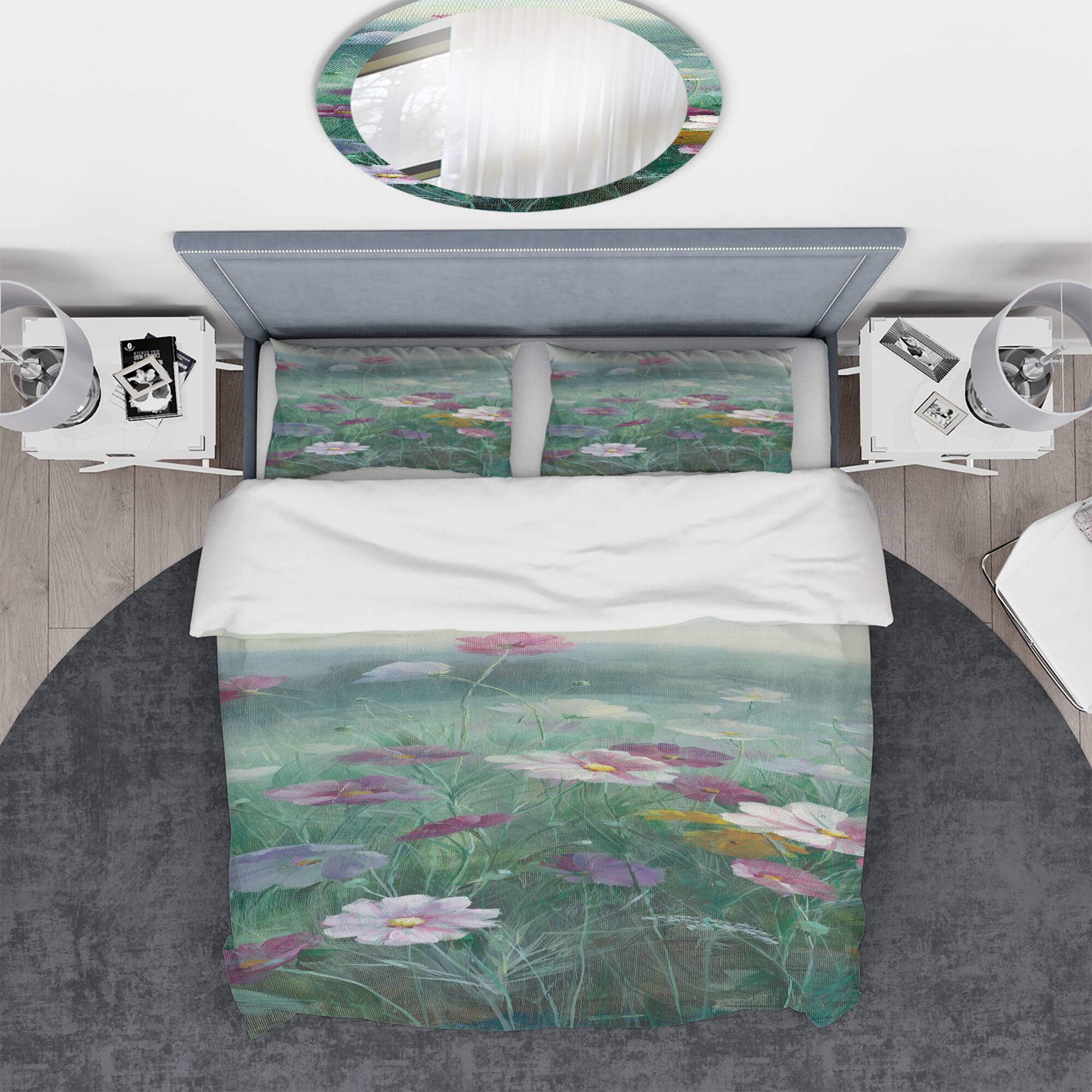 Designart 'Cosmos at Dawn II' Geometric Bedding Set