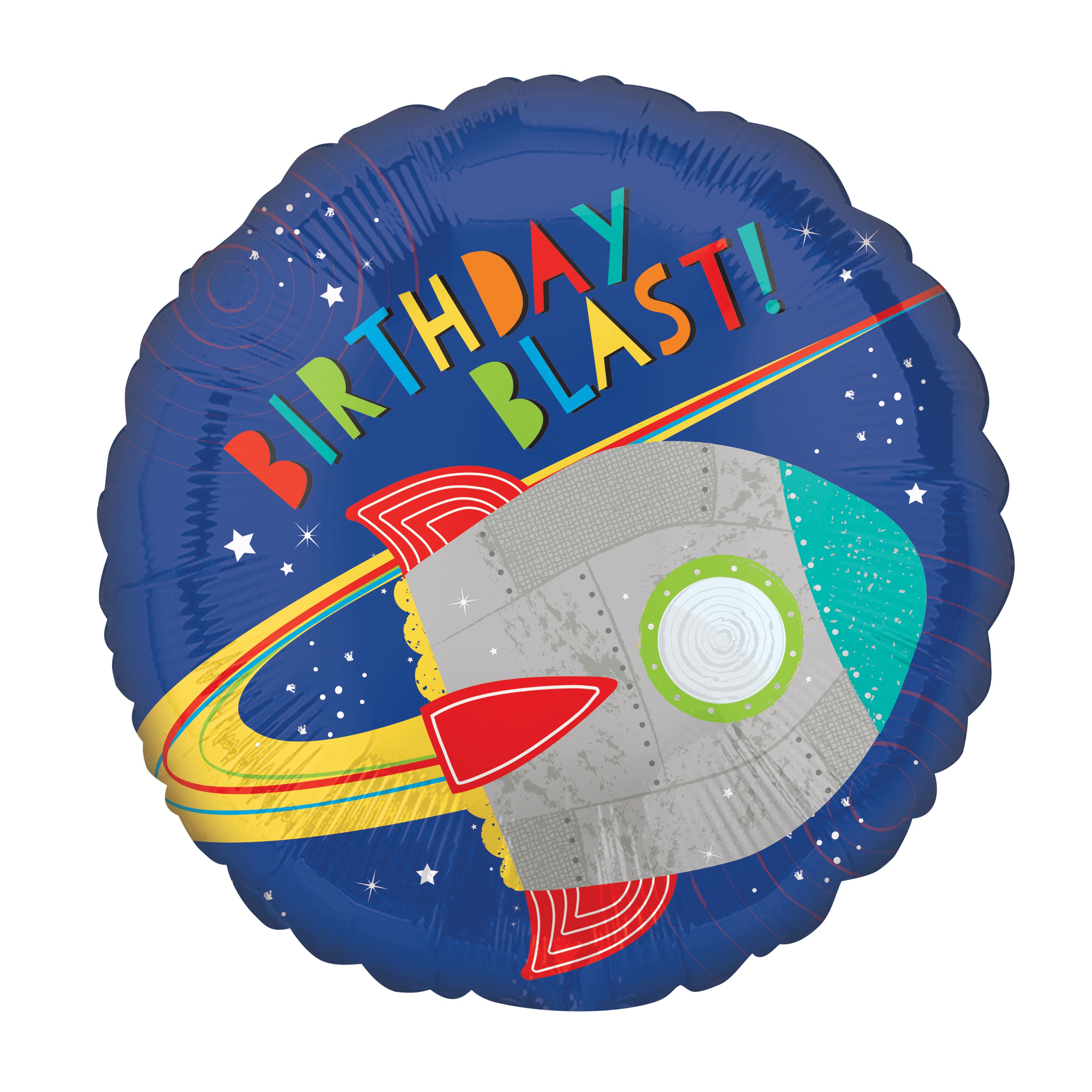 17" Blast Off Birthday Foil Balloon