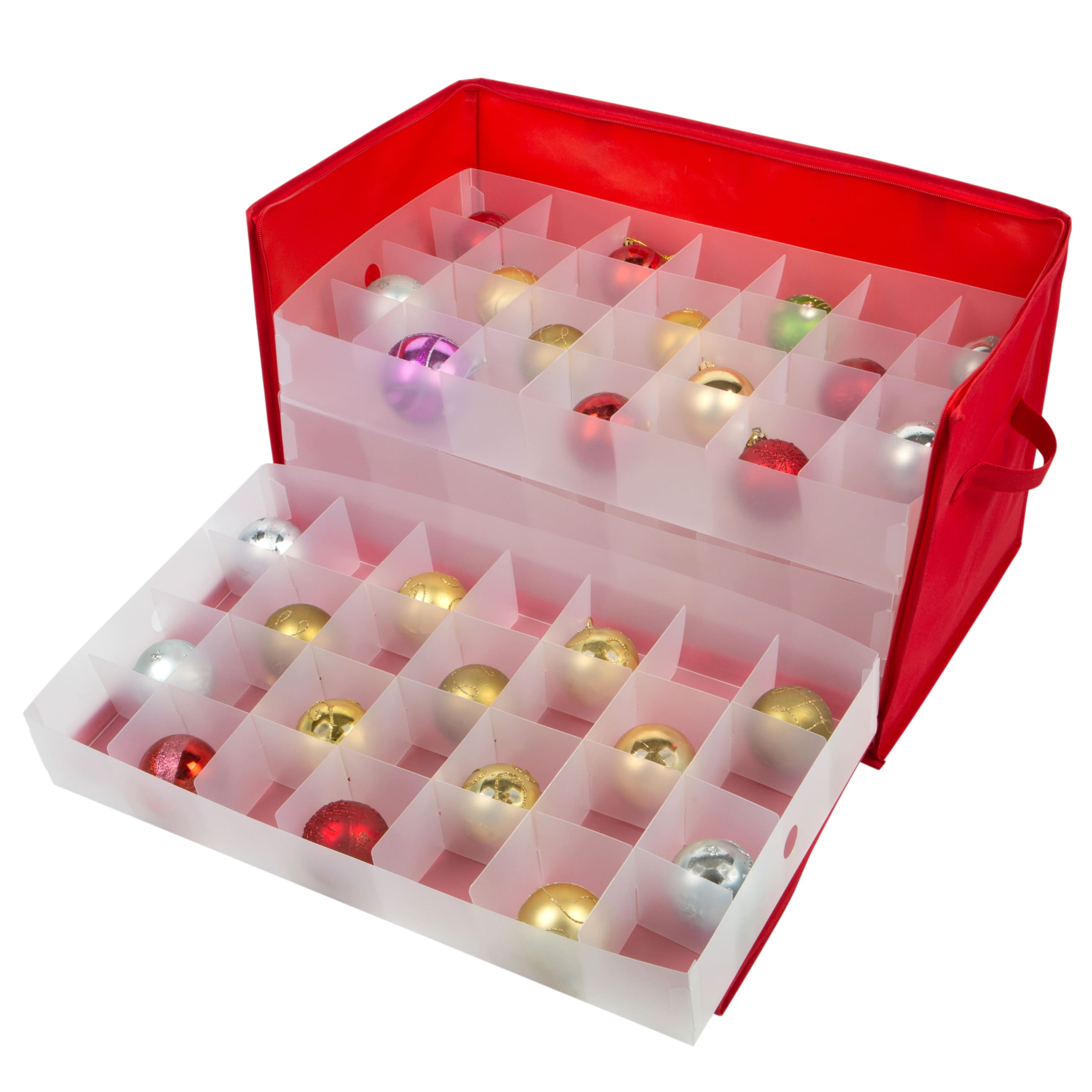 Simplify 112ct. Stackable Christmas Ornament Storage Box