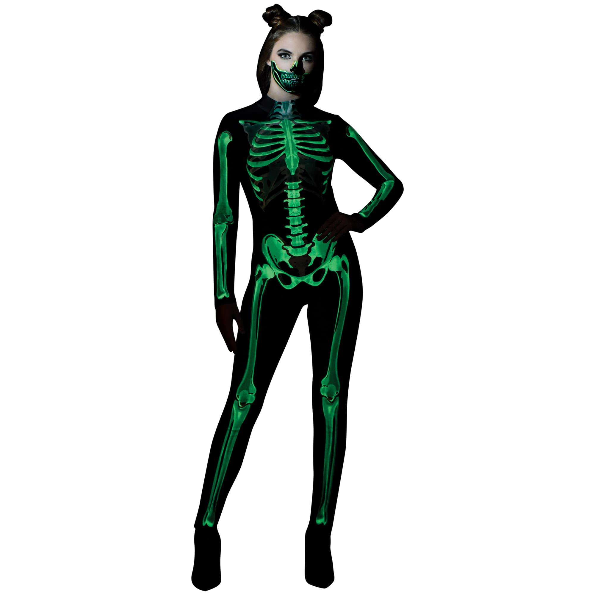 Skeleton Glow Catsuit Adult Costume | Michaels