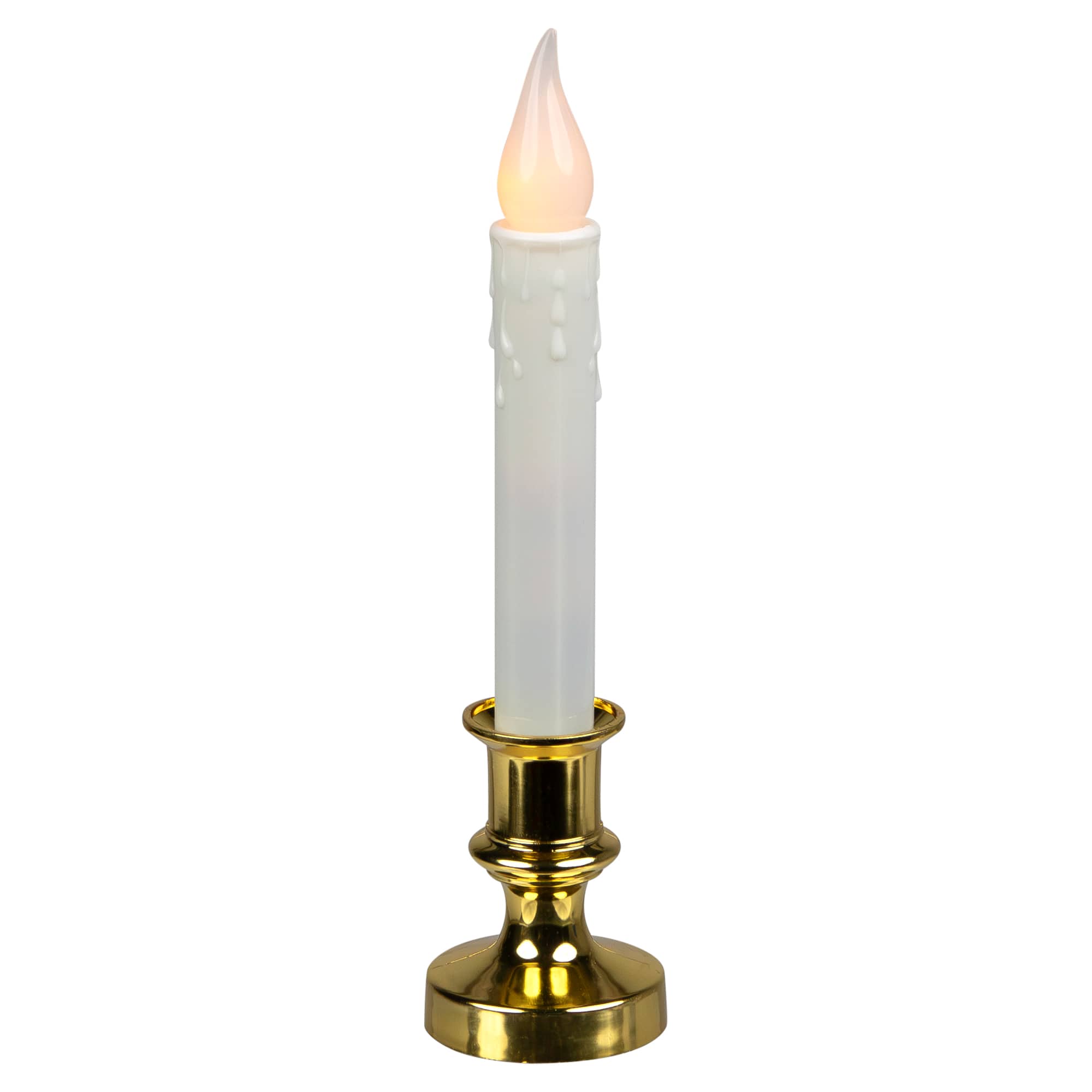 LED Flickering Window Candles with Timer - 8.5&#x22; - Set of 8