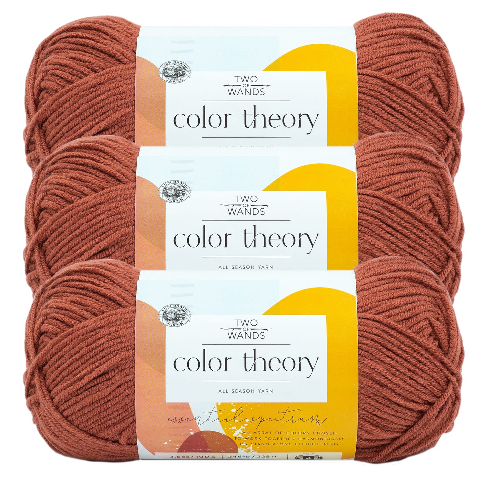 3 Pack: Lion Brand® Two of Wands Color Theory Yarn