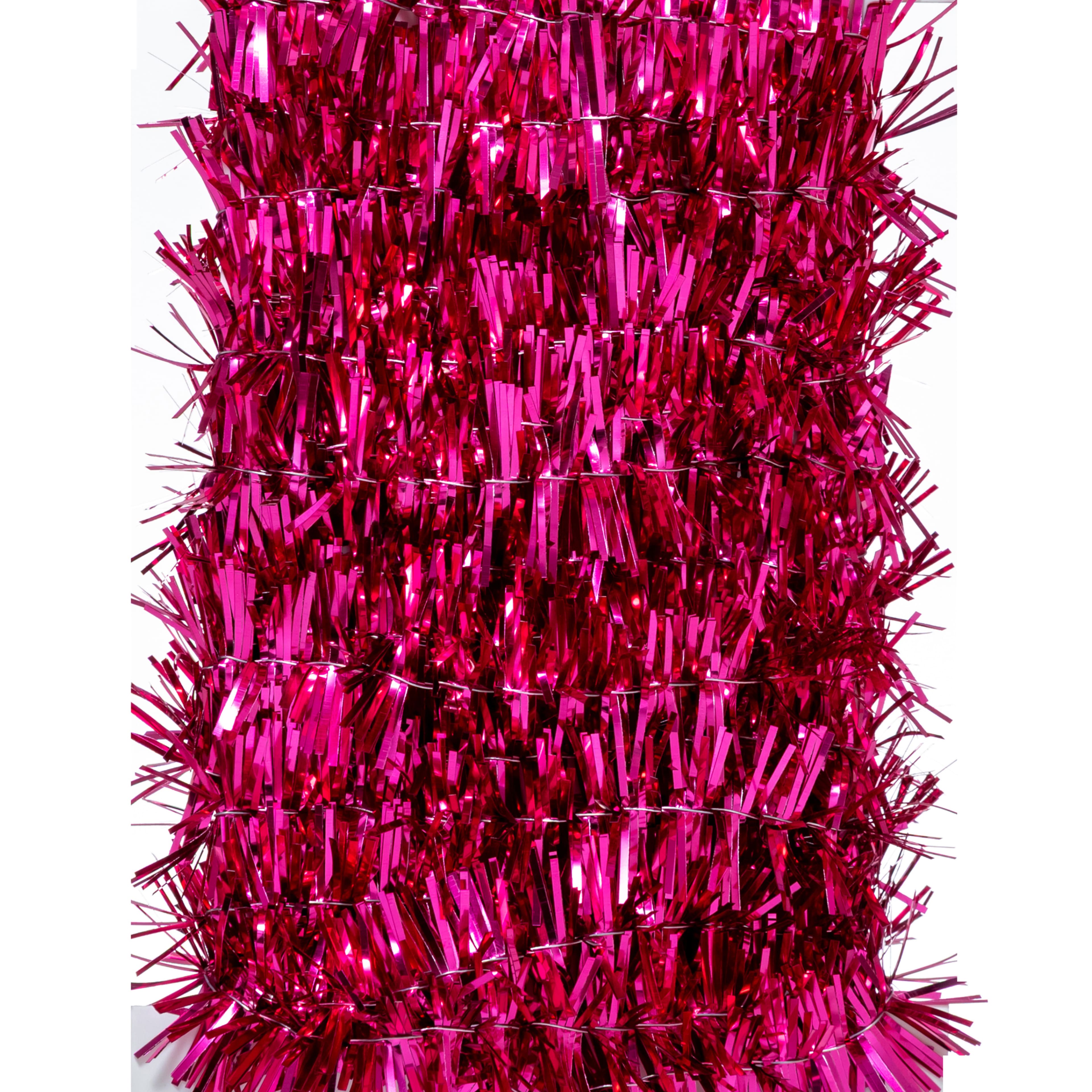 8ft. Mini Pink Tinsel Garland by Ashland®