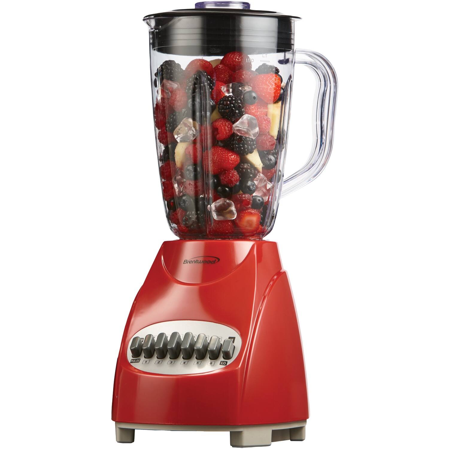 Brentwood Red 12-Speed Blender