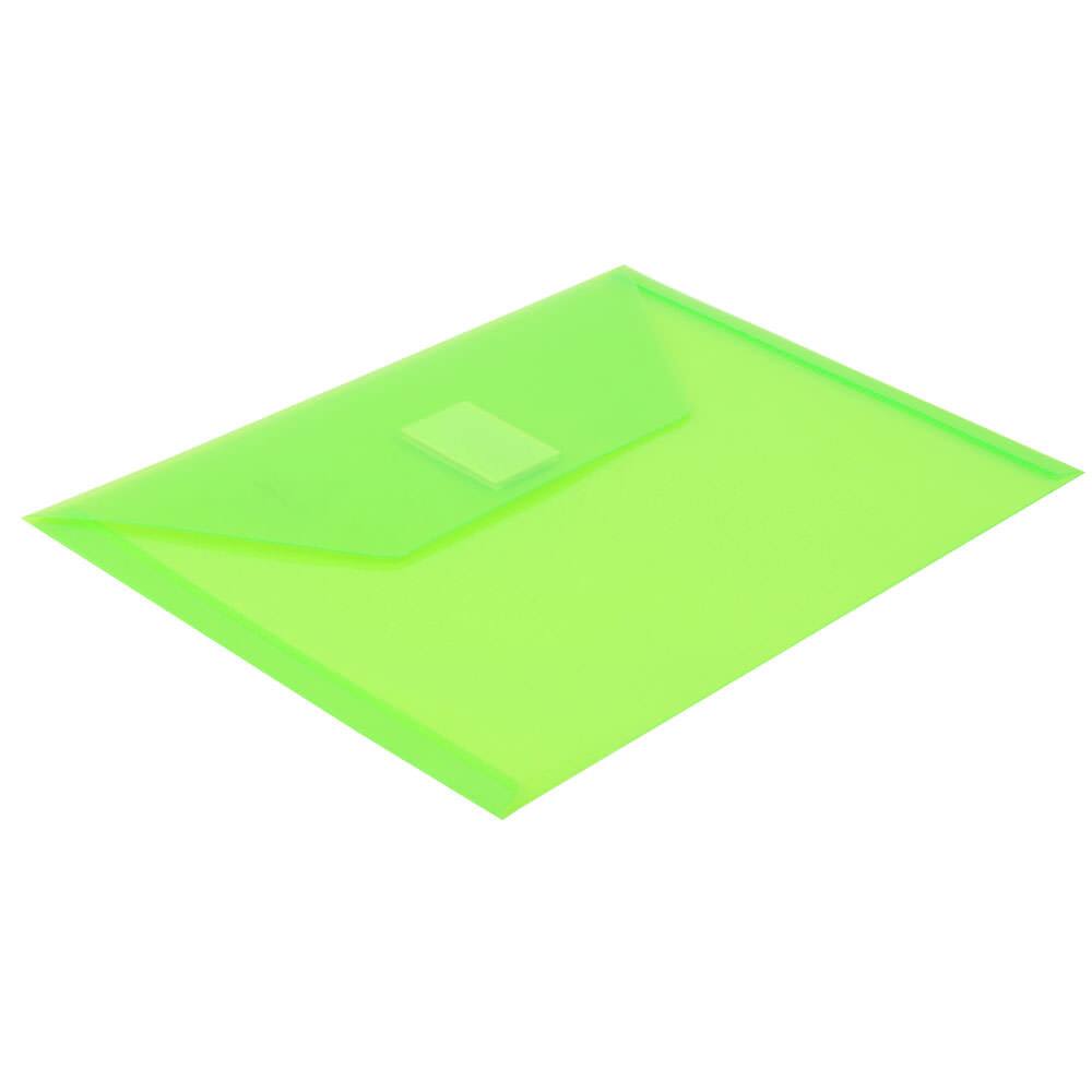 JAM Paper 5.5&#x22; x 7.5&#x22; Plastic Hook &#x26; Loop Closure Envelopes, 12ct.