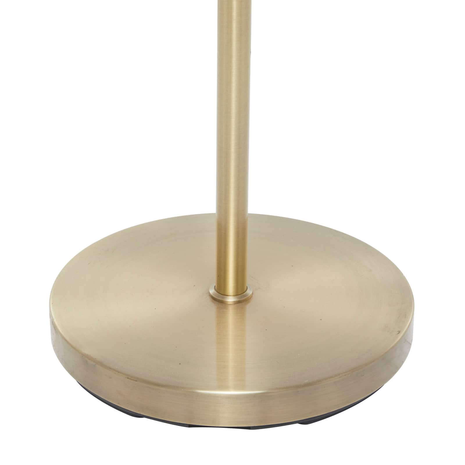 Gold Iron Contemporary Floor Lamp, 14&#x22; x 14&#x22; x 9&#x22;