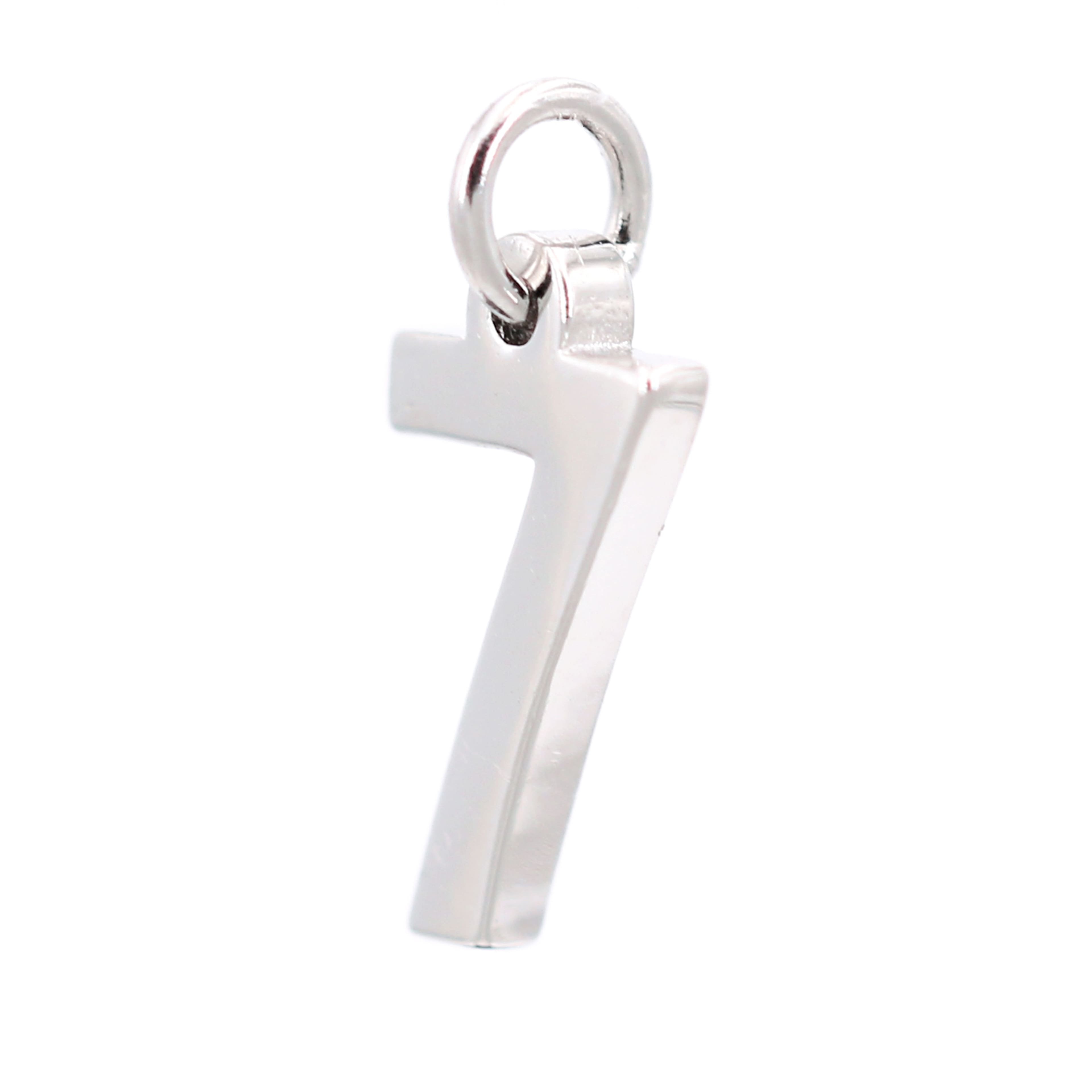 12 Pack: Sterling Silver Number Charm by Bead Landing™