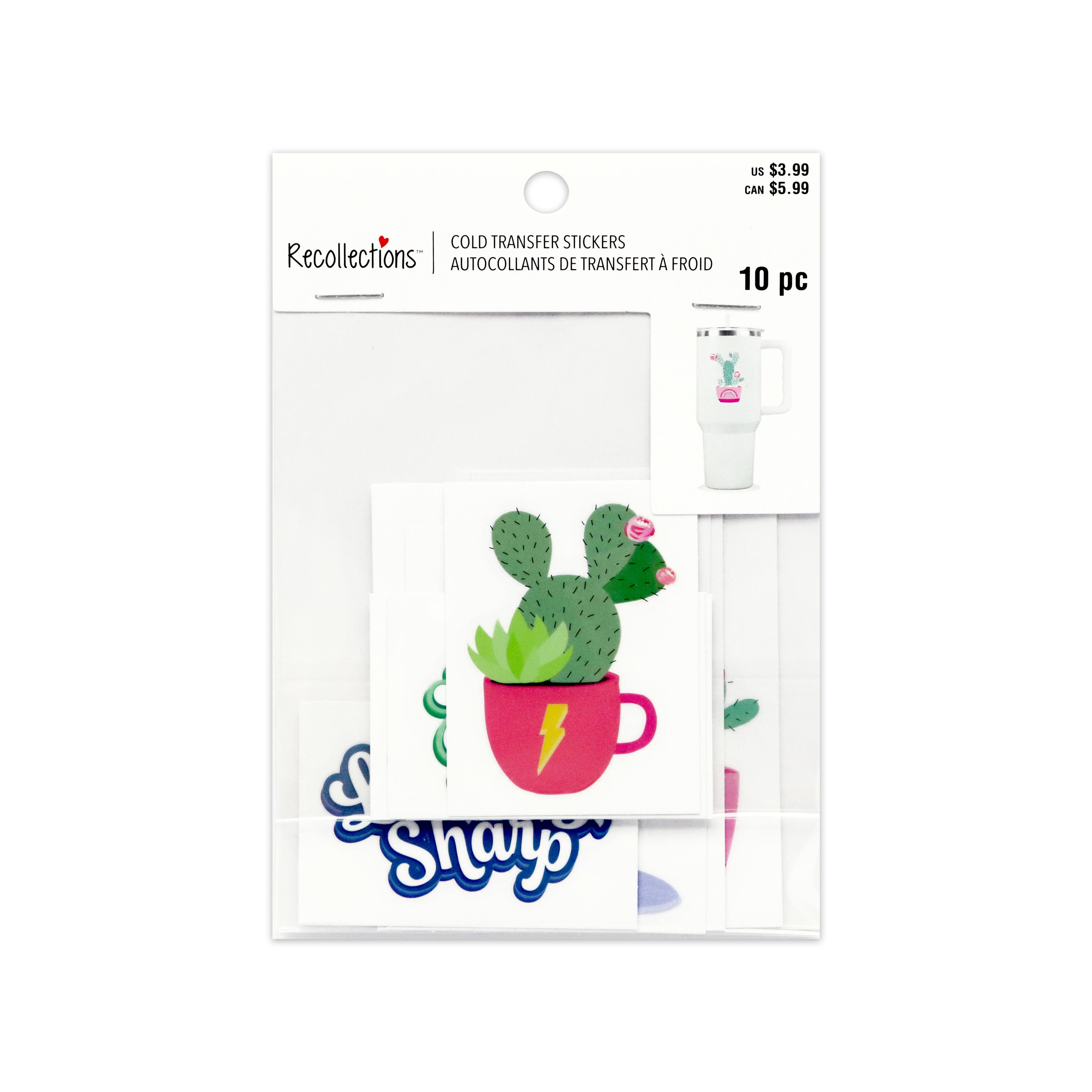 Cactus Icon Cold Transfer Stickers by Recollections&#x2122;