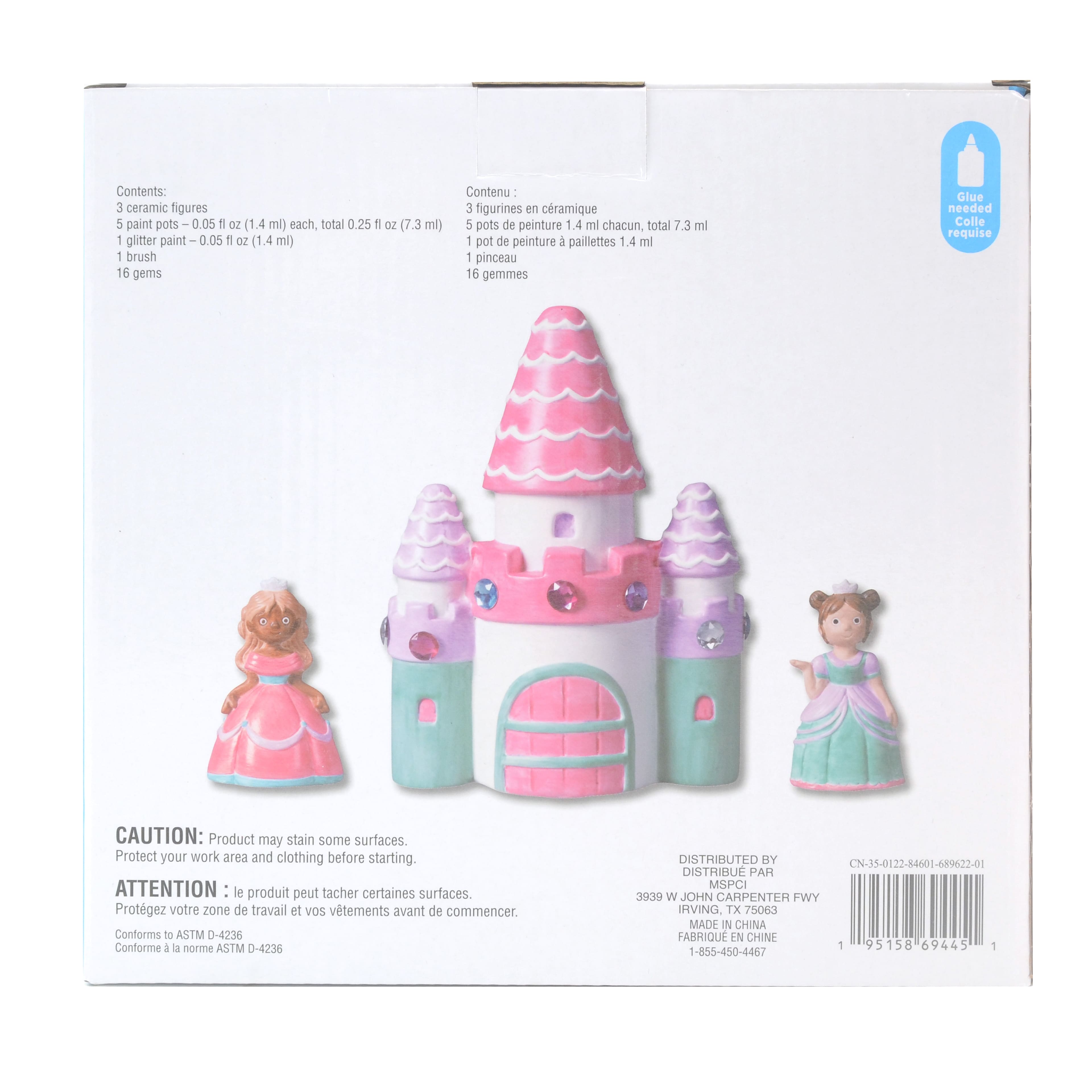 6 Pack: Ceramic Castle Craft Kit by Creatology&#x2122;