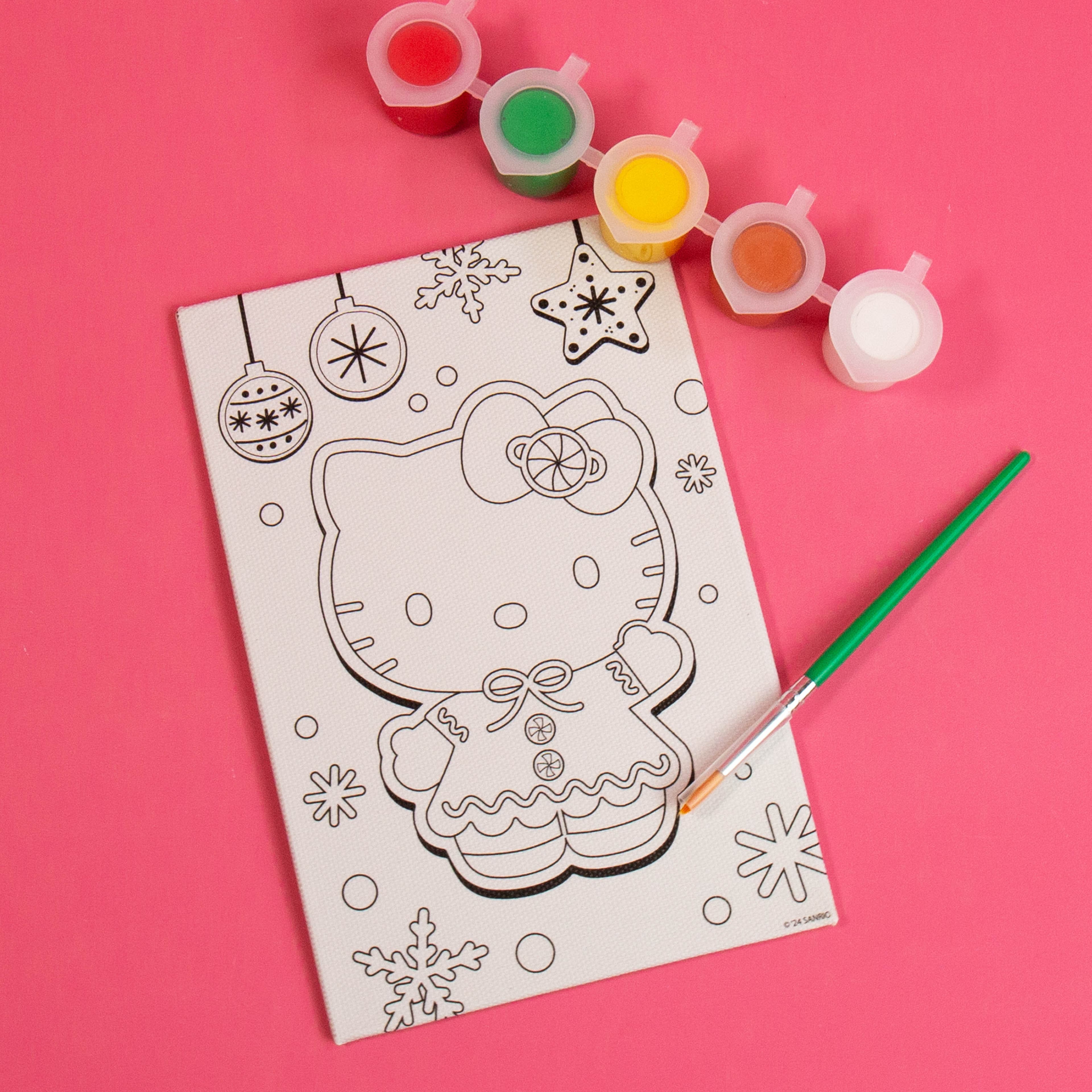 Hello Kitty&#xAE; &#x26; Friends Paint Your Own Holiday Canvas Art