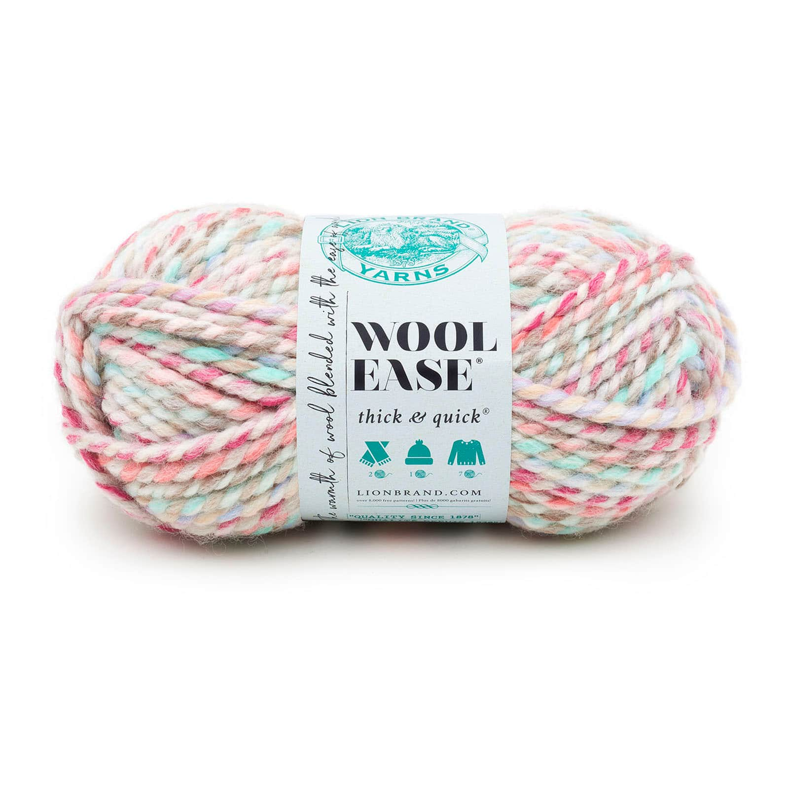 15 Pack: Lion Brand&#xAE; Wool-Ease&#xAE; Thick &#x26; Quick&#xAE; Yarn, Prints, Stripes &#x26; Metallics