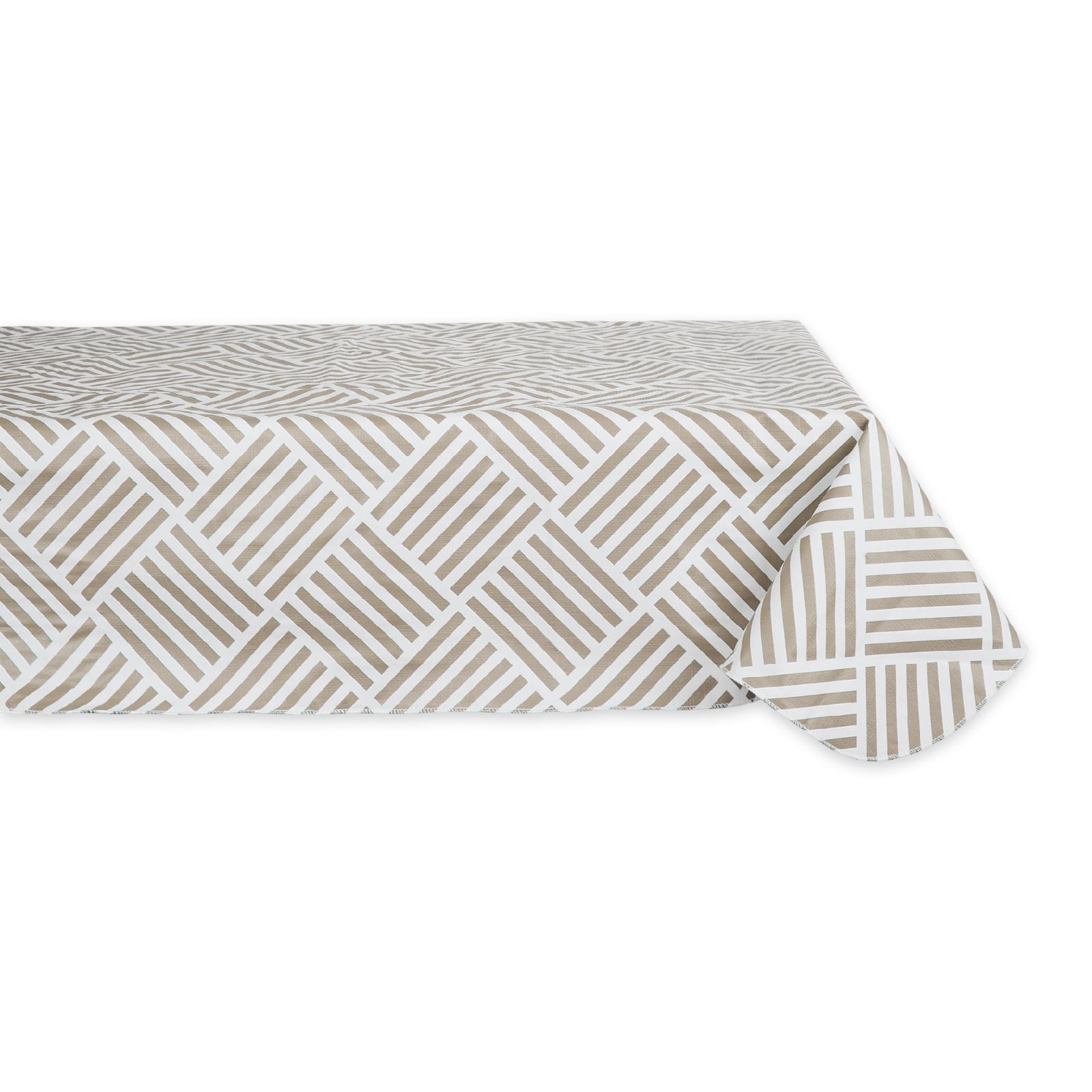 Stone Grid Vinyl Tablecloth 60" x 102"