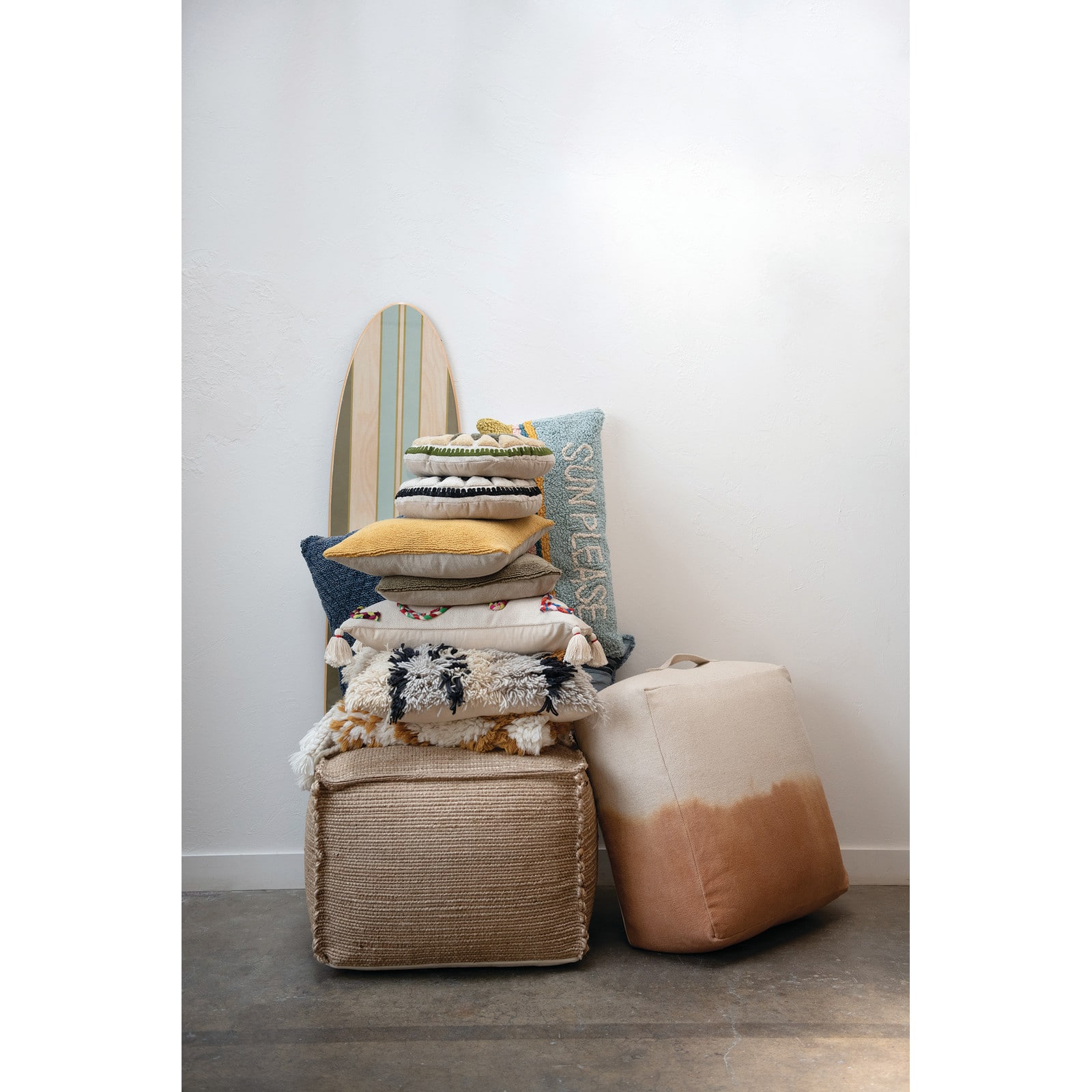 Hello Honey® Sun Please Cotton Striped Pillow