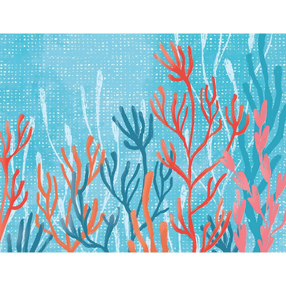 JAM Paper 3.87" x 5" Coral Tranquility Blank Note Cards & Envelopes, 20ct.