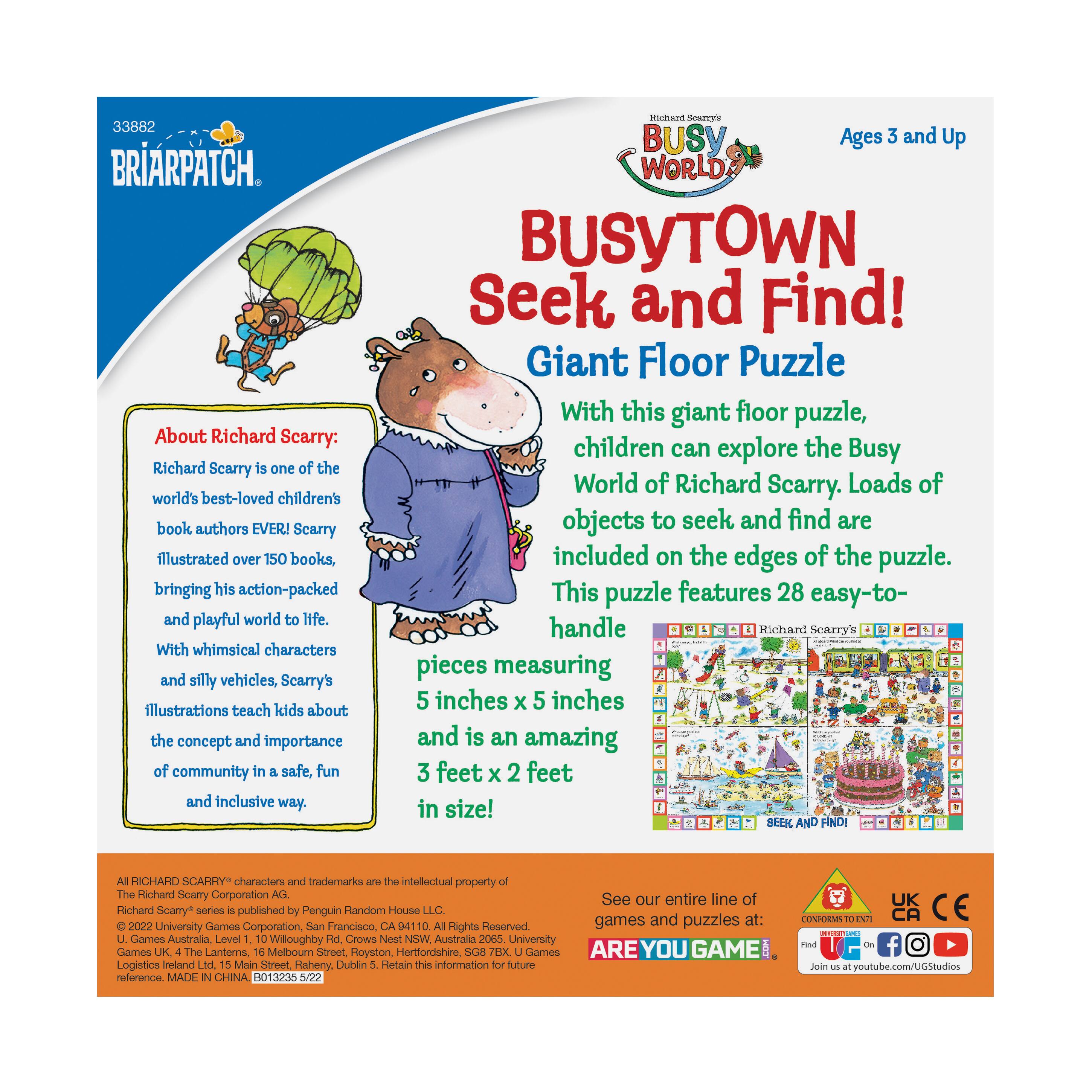 Richard Scarry&#x27;s Busytown Seek and Find! Giant Floor Puzzle: 28 Pcs