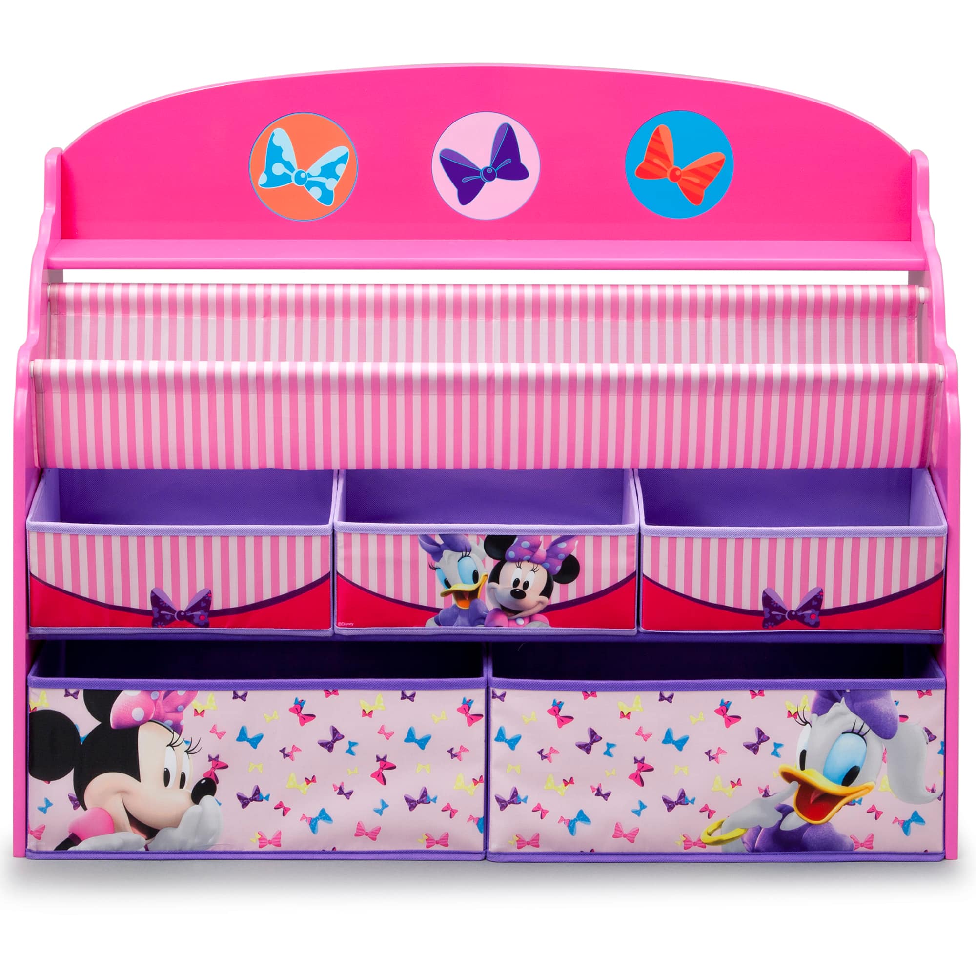Delta Children Minnie Mouse Deluxe Toy & Book Organizer