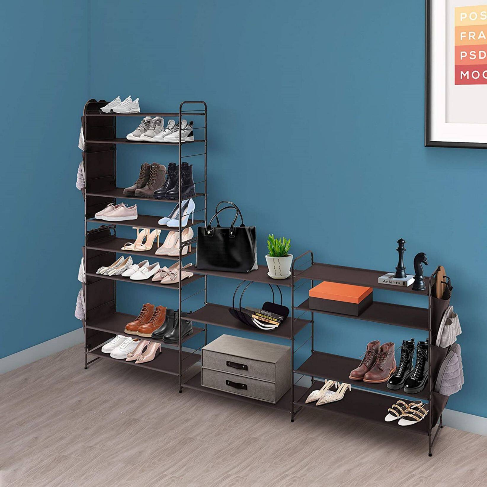 NEX&#x2122; Oumilen Bronze 5-Tier Stackable Shoe Rack