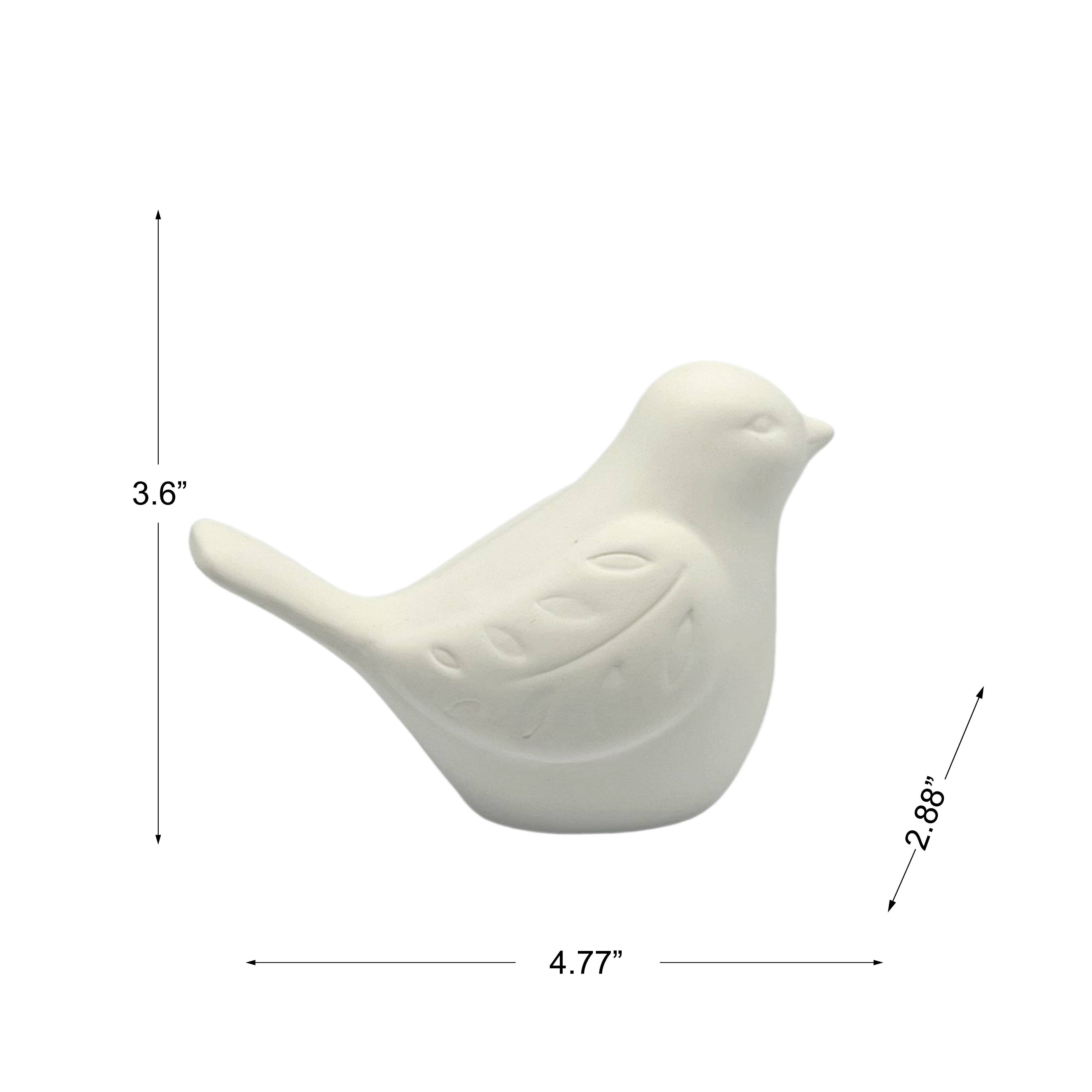 5&#x22; DIY Ceramic Bird by Make Market&#xAE;