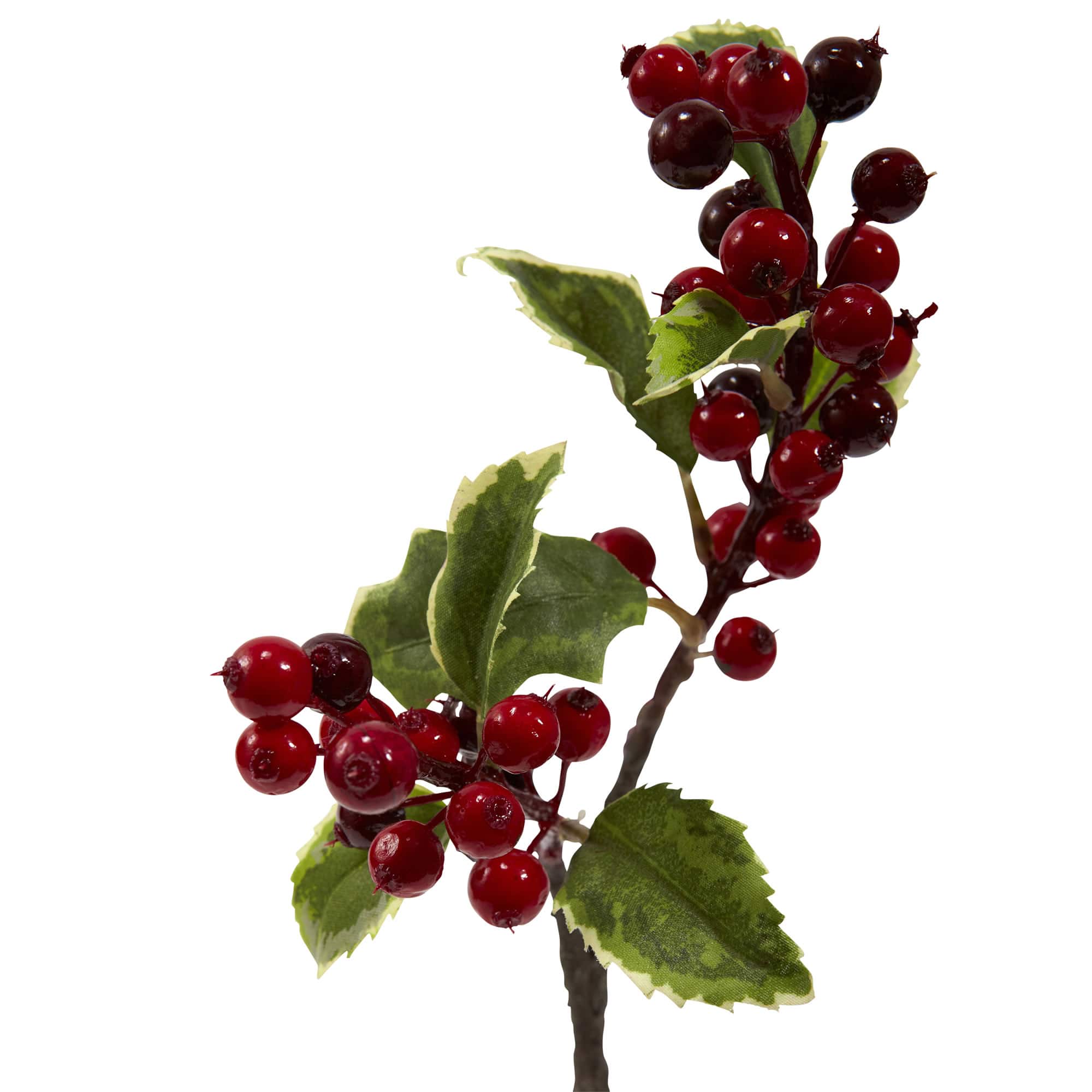 Silk Holly Berry Red 25" Stem - Potomac Floral Wholesale