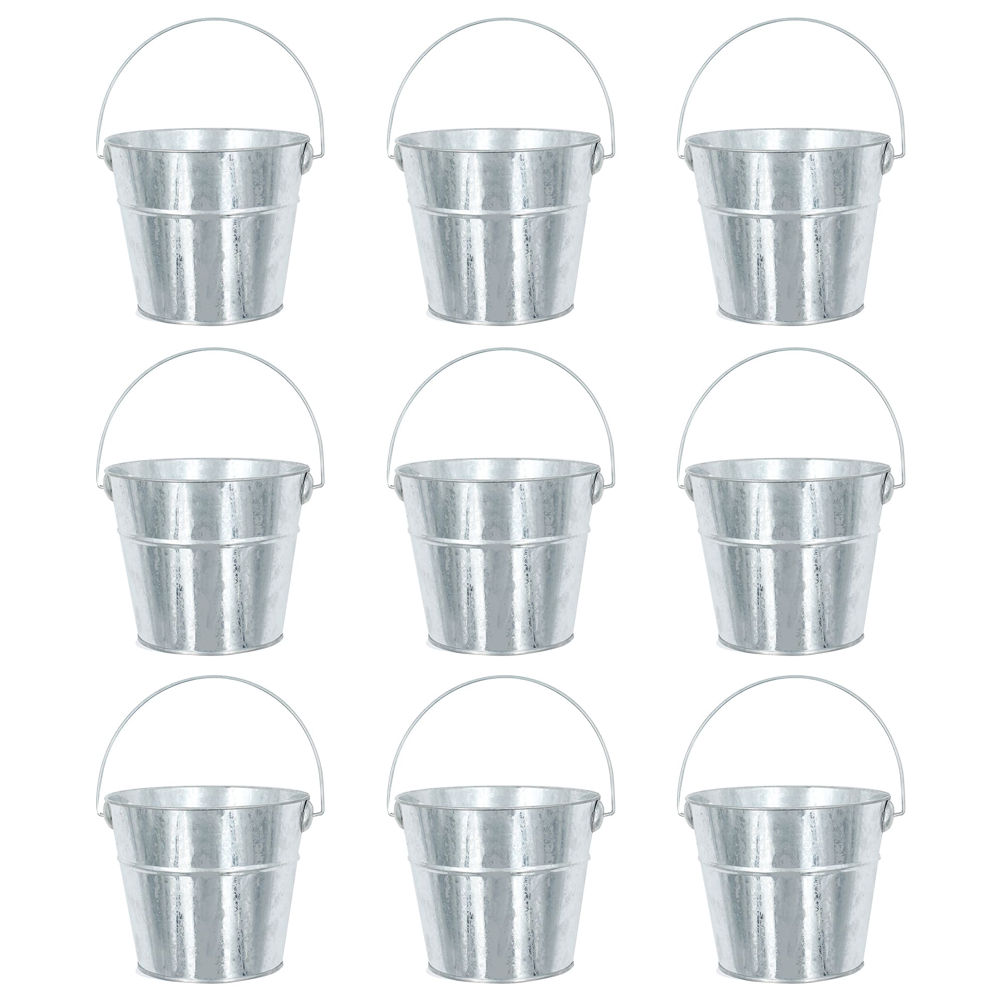 ArtSkills&#xAE; 5&#x22; Small Galvanized Metal Buckets, 9ct.