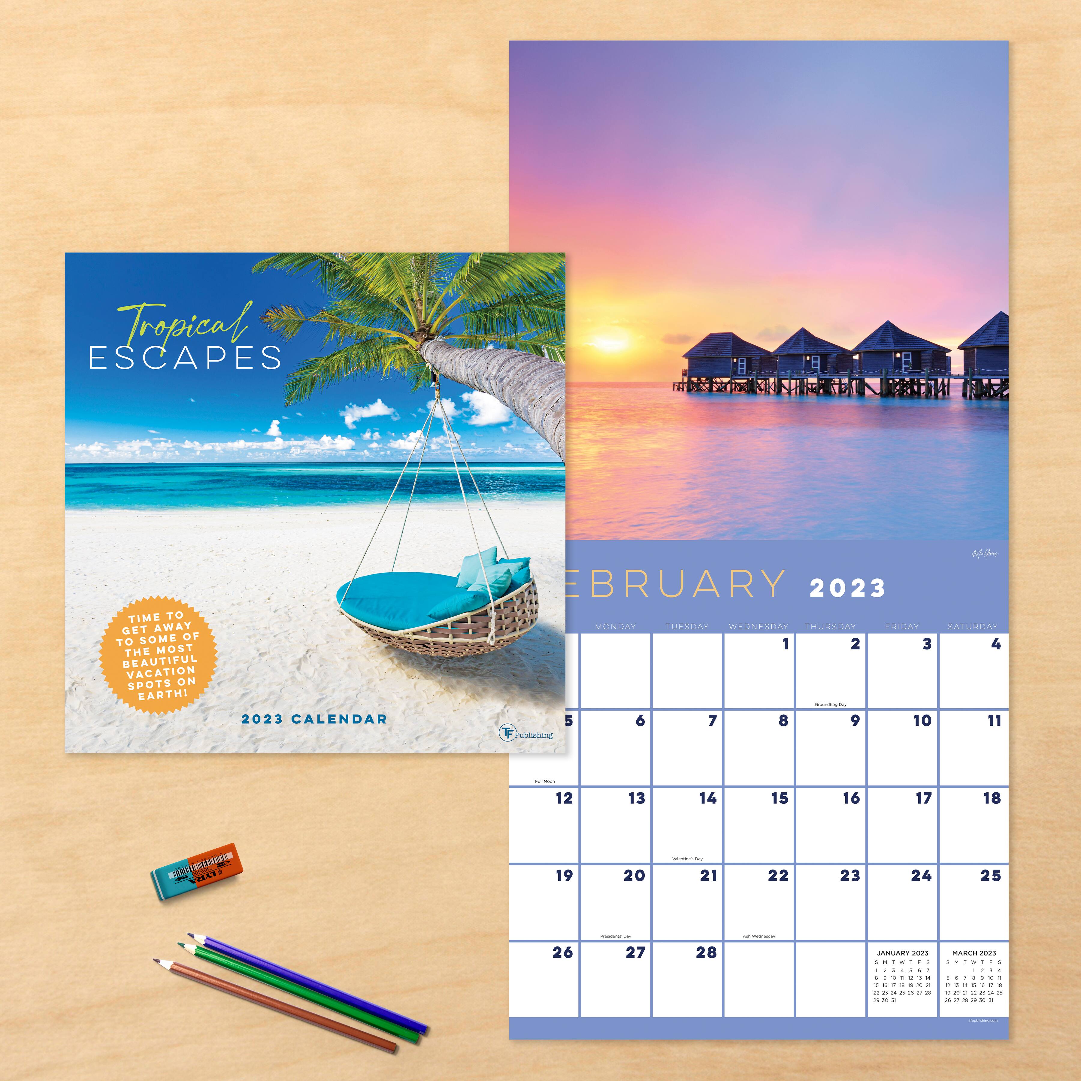 TF Publishing 2023 Tropical Escapes Wall Calendar | Michaels TF Publishing 2023 Tropical Escapes Wall Calendar | Michaels