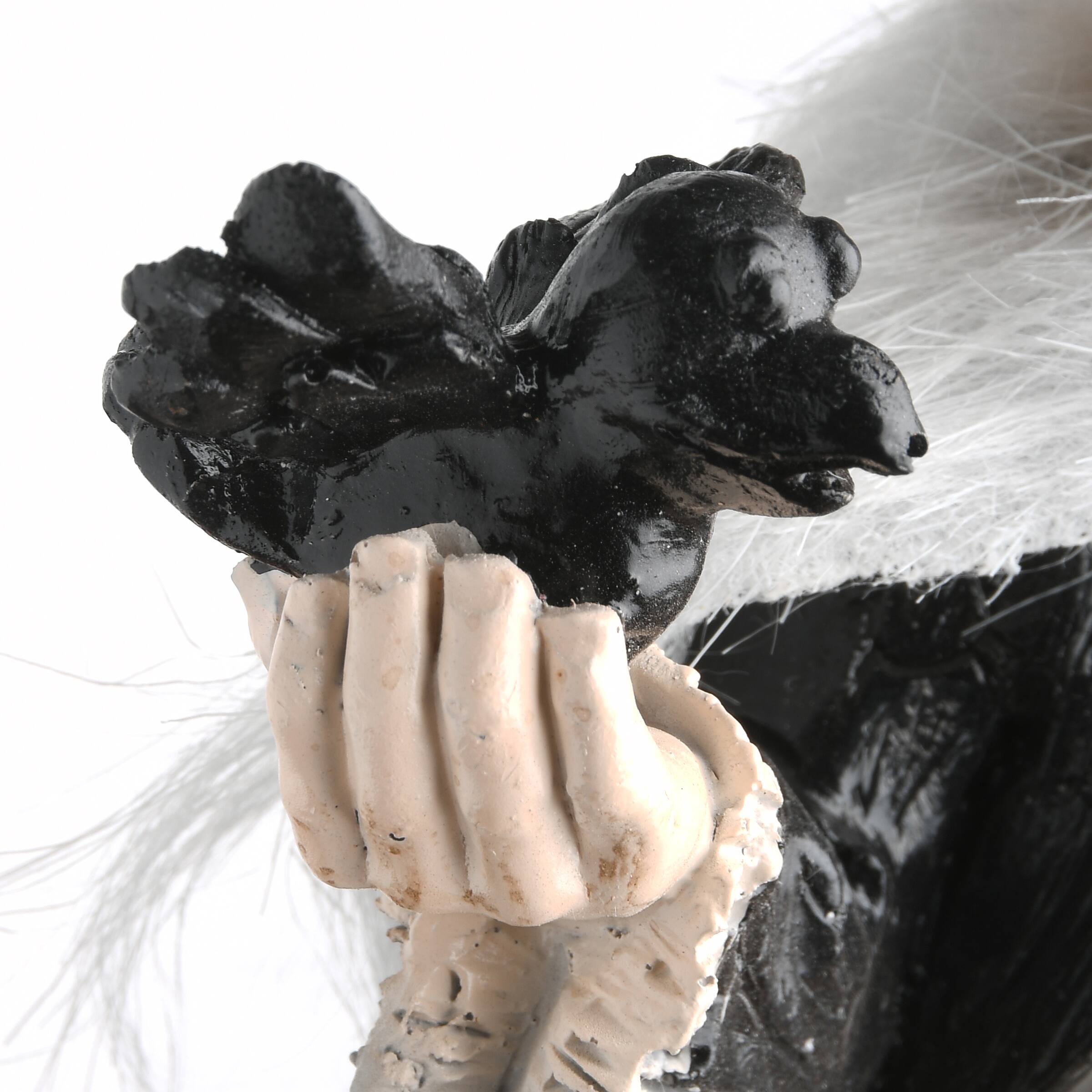 11" Witch with Black Bird Tabletop Décor