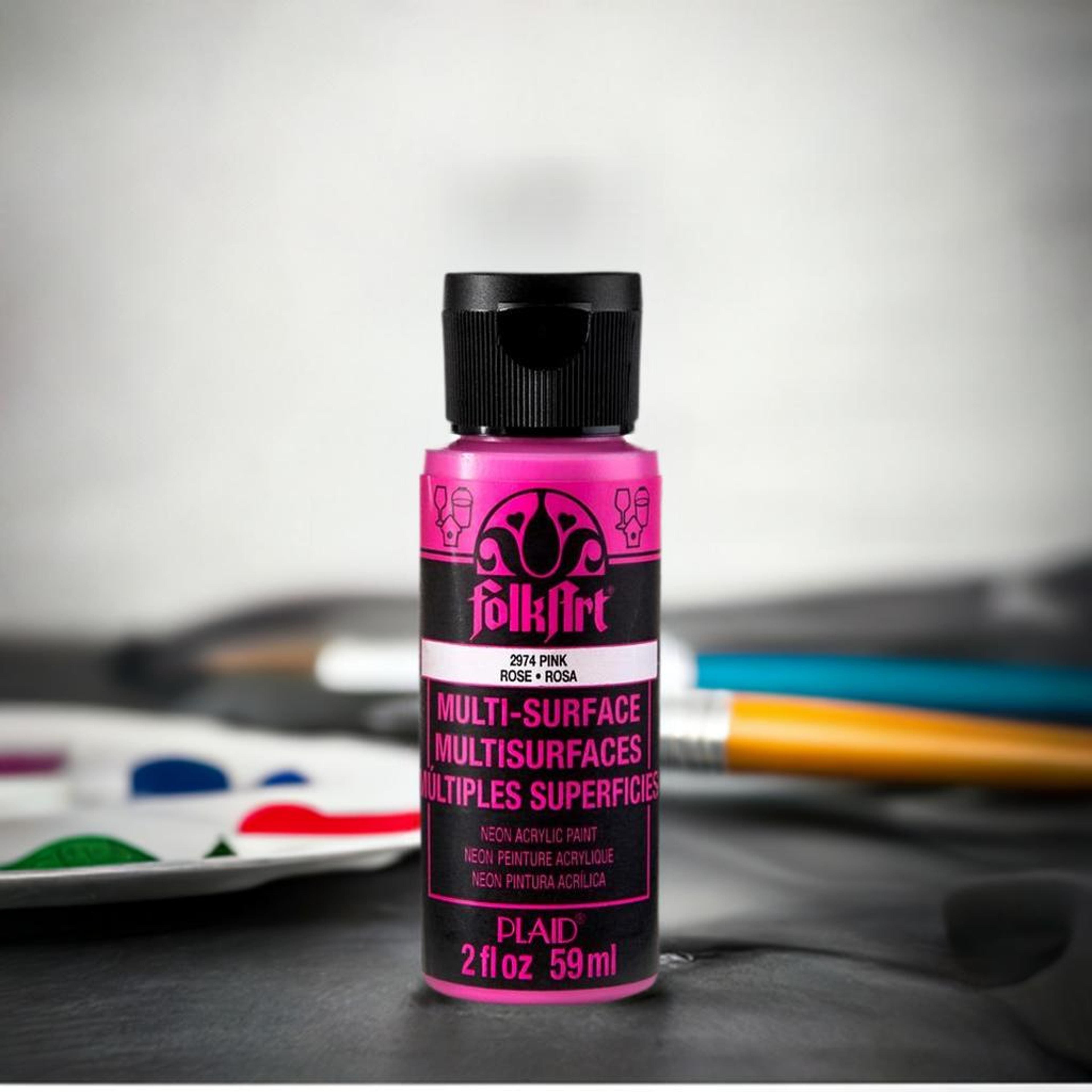 FolkArt&#xAE; Multi-Surface Neon Glow Acrylic Paint