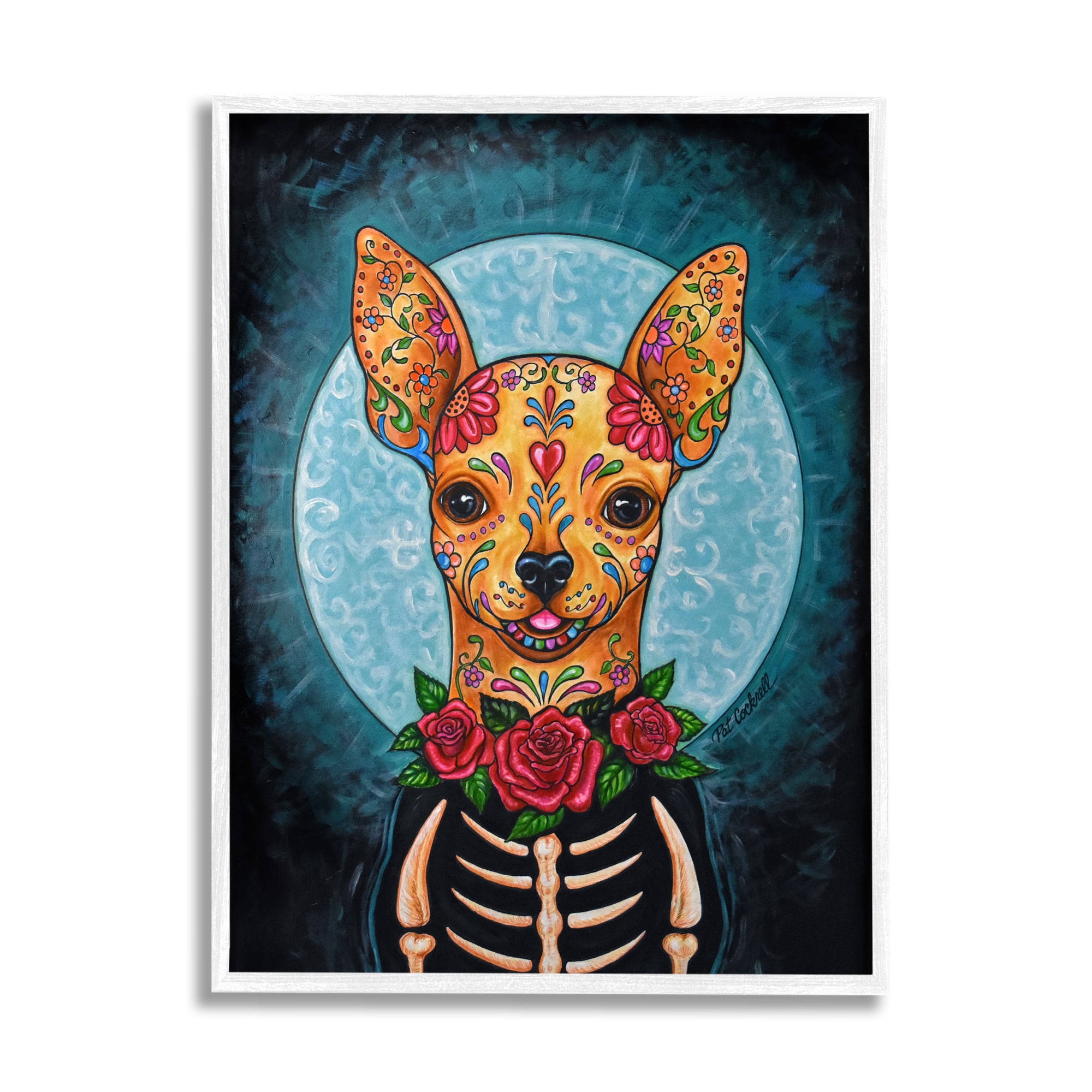 Stupell Industries Day of Dead Chihuahua Framed Giclee Art