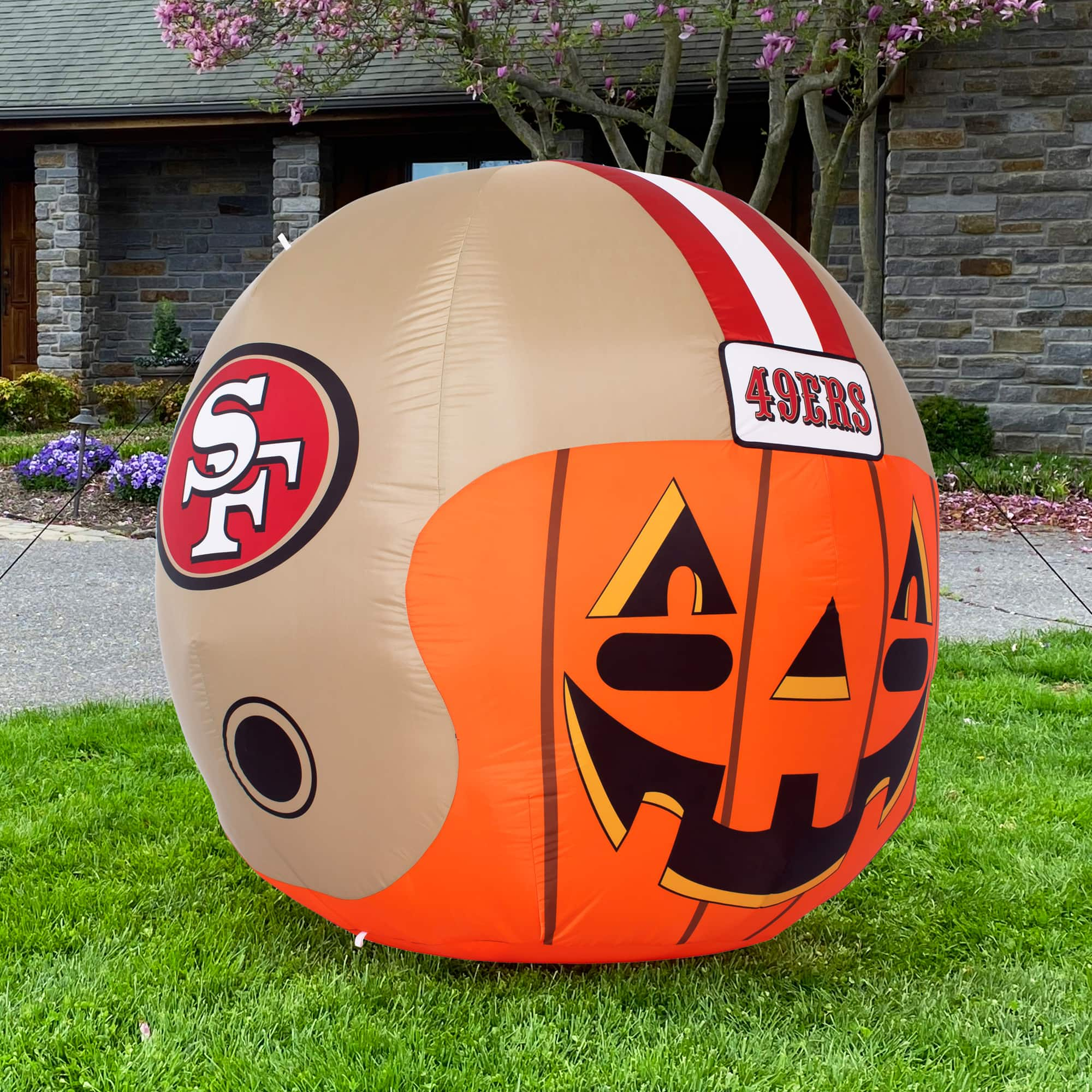 Sporticulture 4ft. Inflatable San Francisco 49ers Jack-O' Helmet | Fall ...