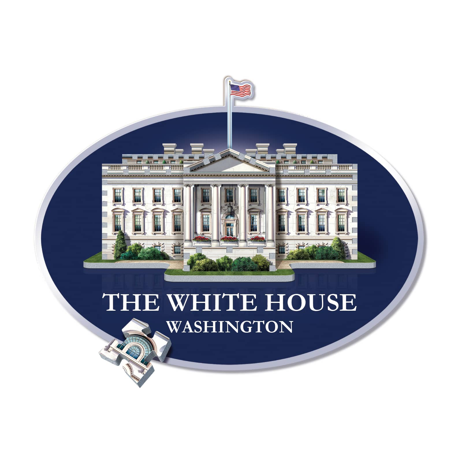 Wrebbit 3D Puzzle&#x2122; The White House 490 Piece Puzzle