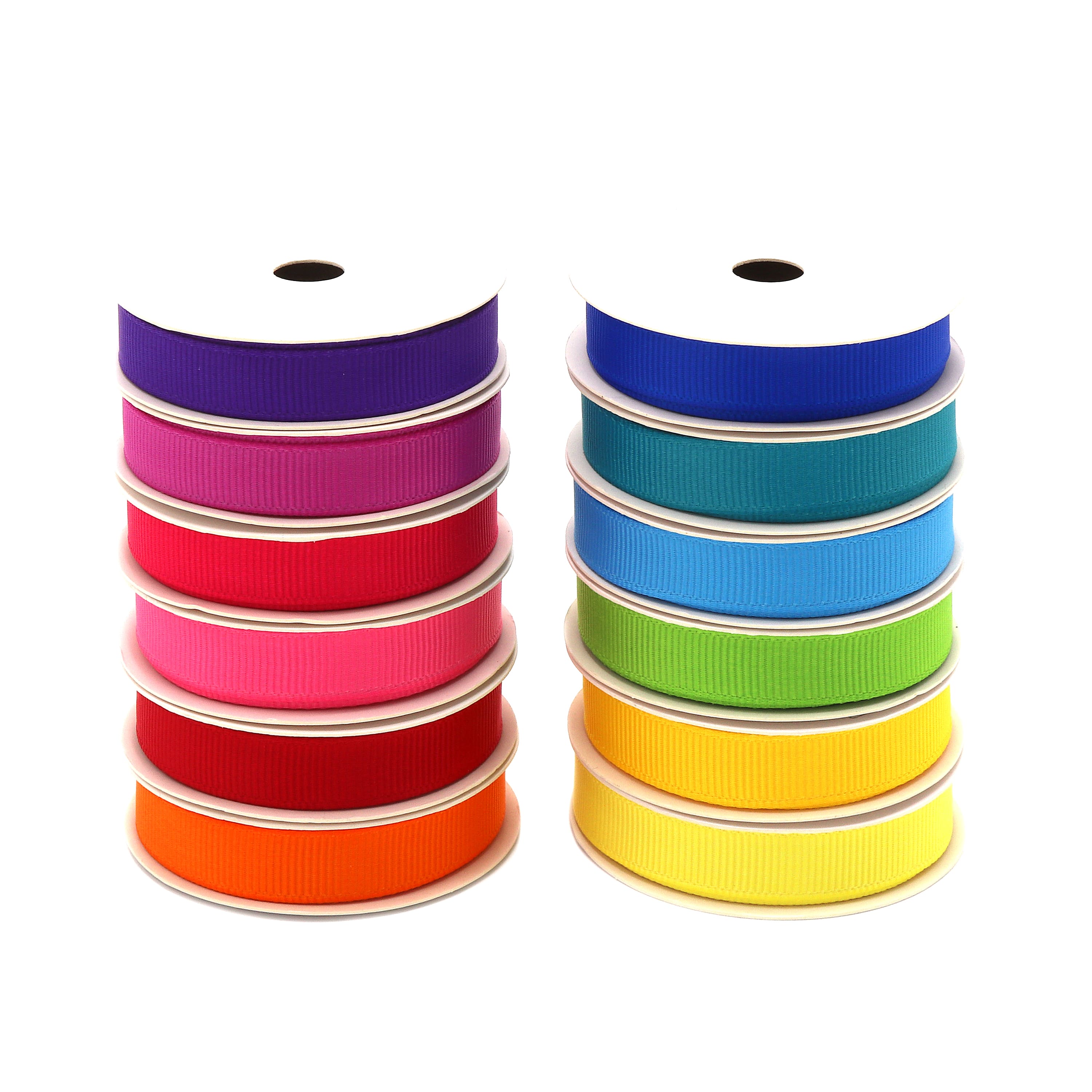 Gwen Studios 3/8&#x22; x 3yd. Brights Grosgrain Ribbon Pack, 12ct.