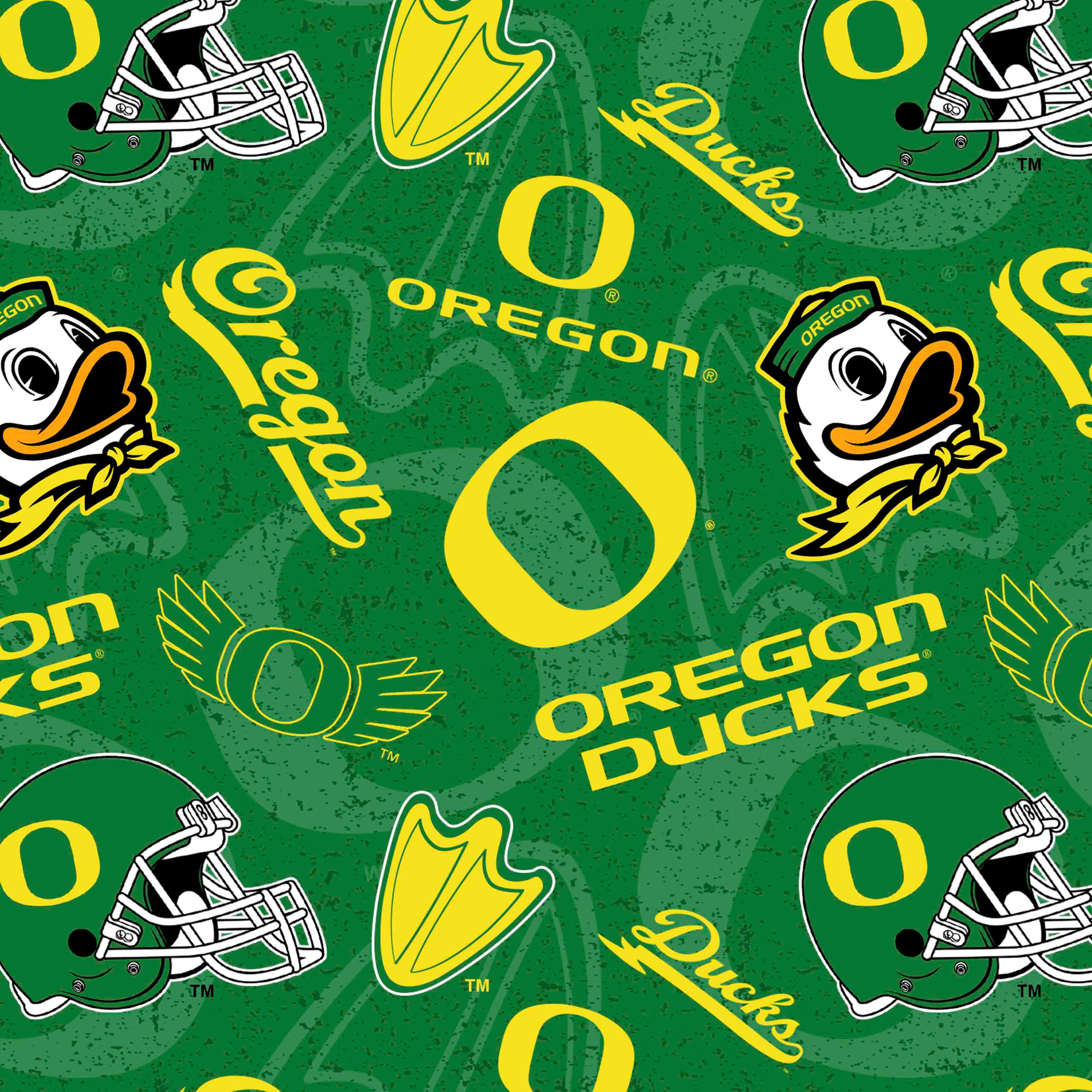 NCAA University of Oregon Ducks Cotton Fabric