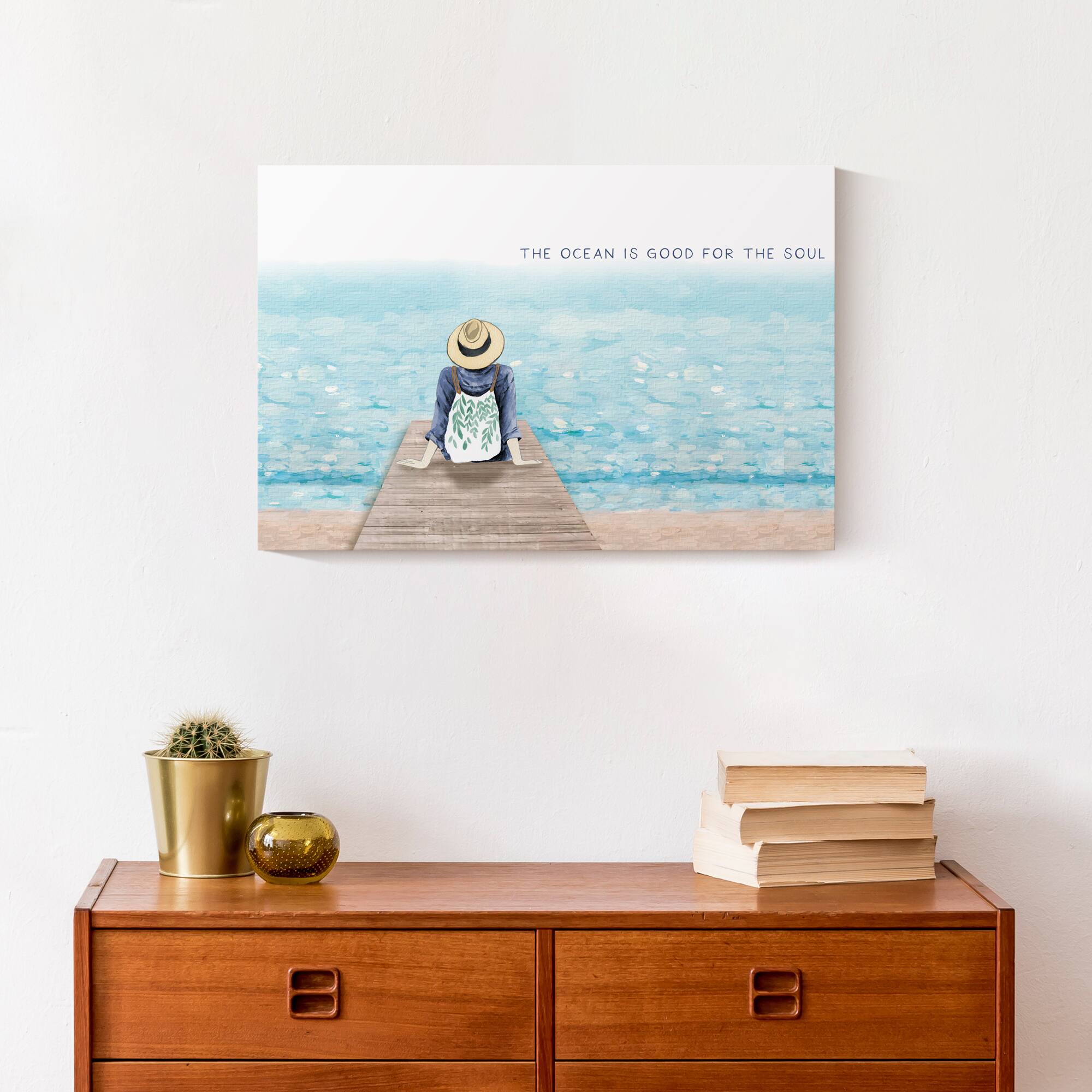 The Ocean is Good for the Soul Canvas Wall Art