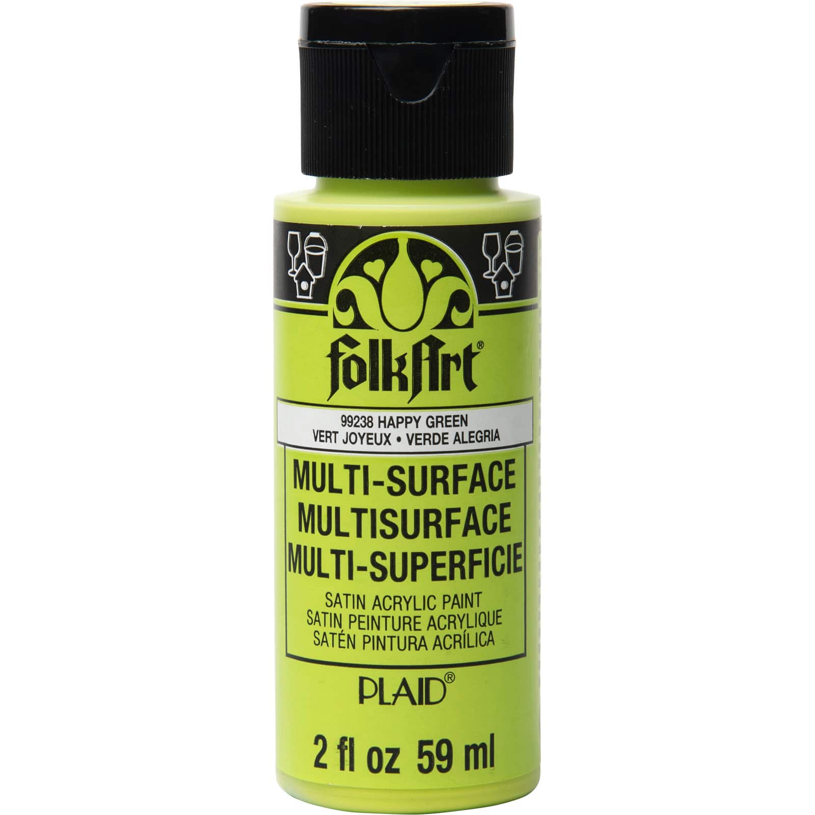 12 Pack: FolkArt® Multi-Surface Satin Acrylic Paint, 2oz.