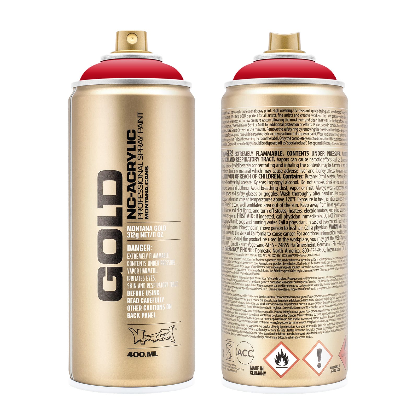 Montana&#x2122; Cans GOLD Shock Color Spray Paint, 400mL