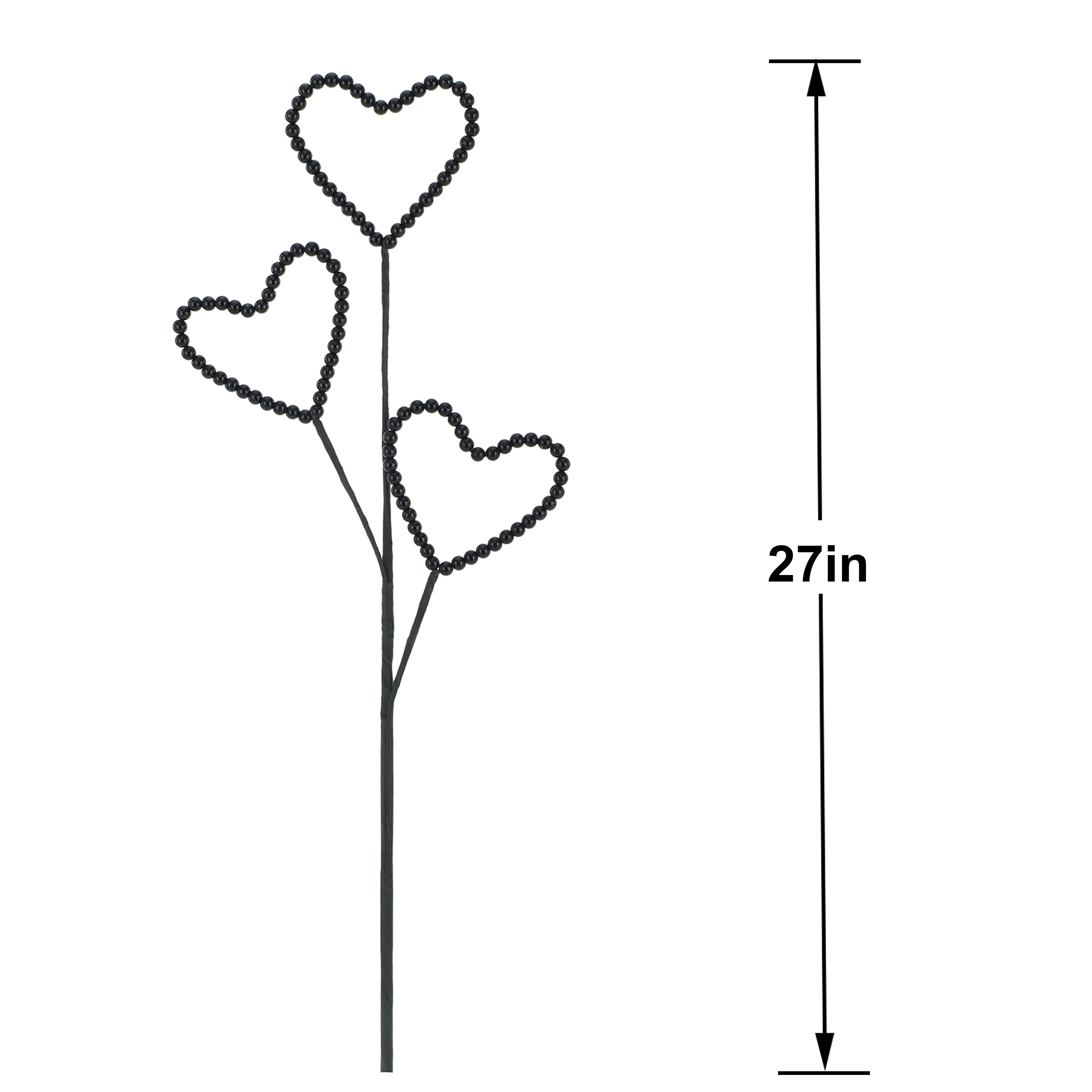 27&#x22; Beaded Heart Stem by Ashland&#xAE;