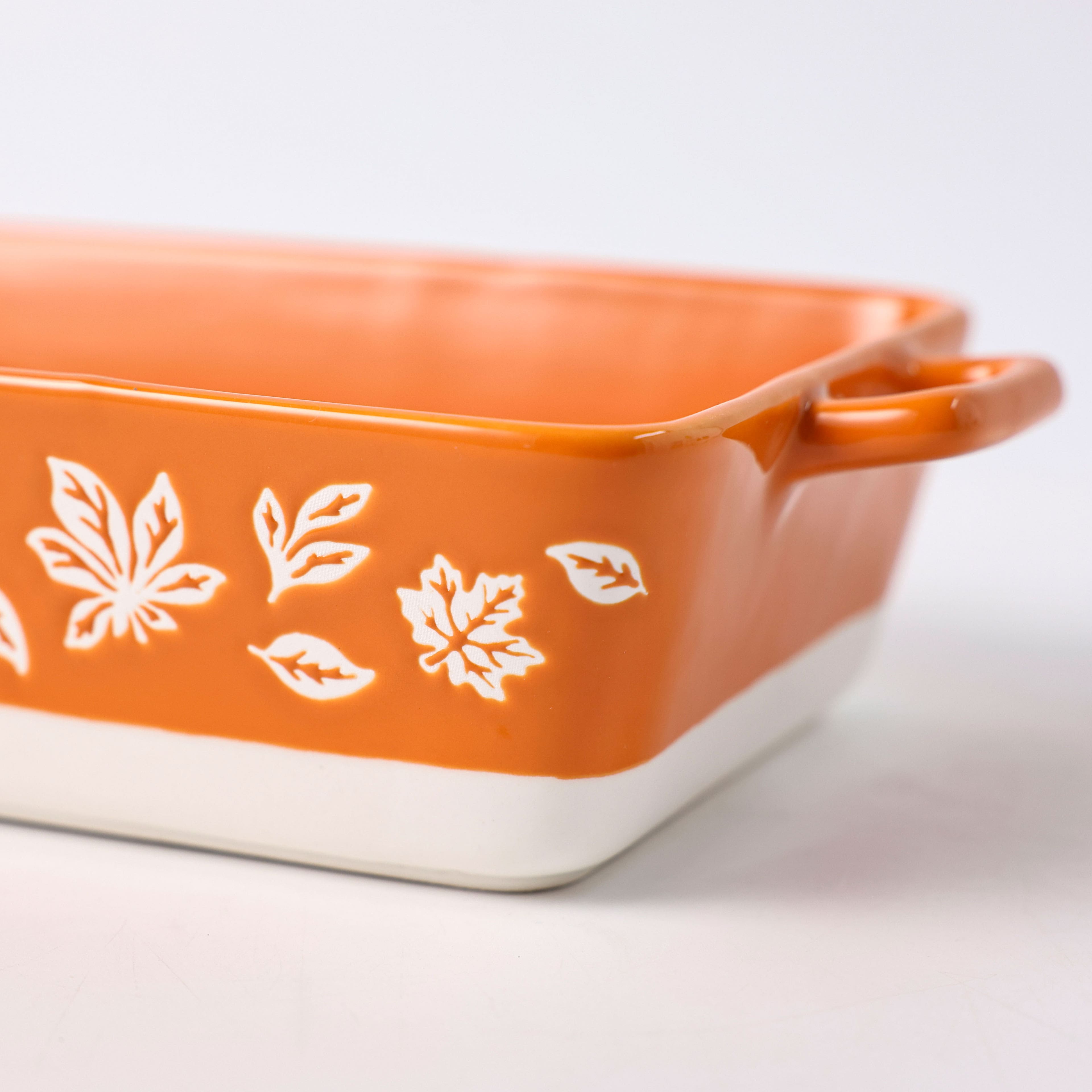 11&#x22; Orange Fall Foliage Baking Dish by Ashland&#xAE;