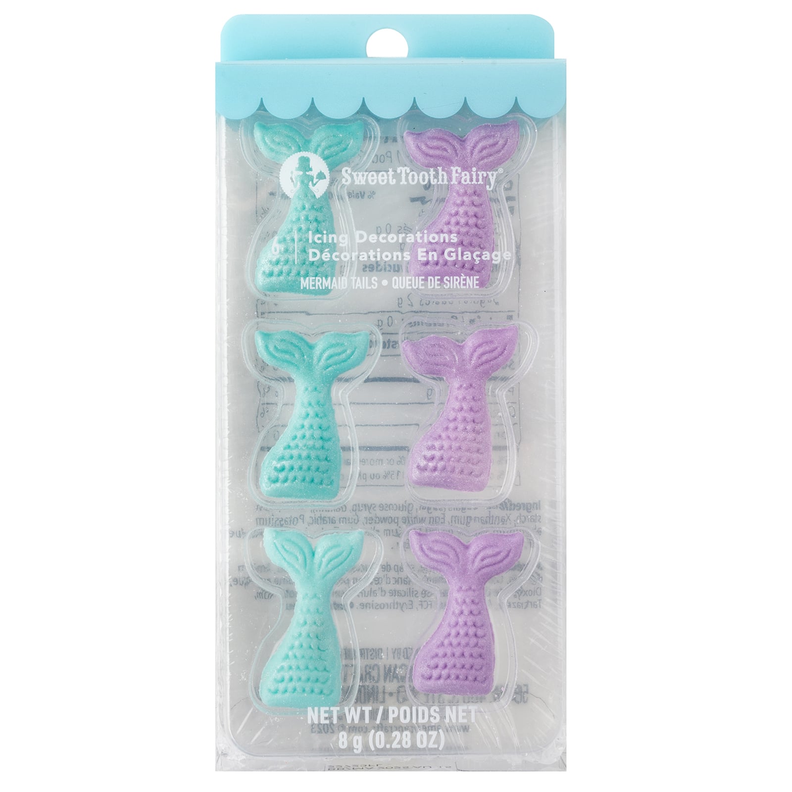 Sweet Tooth Fairy&#xAE; Mermaid Tail Icing Decorations, 6ct.