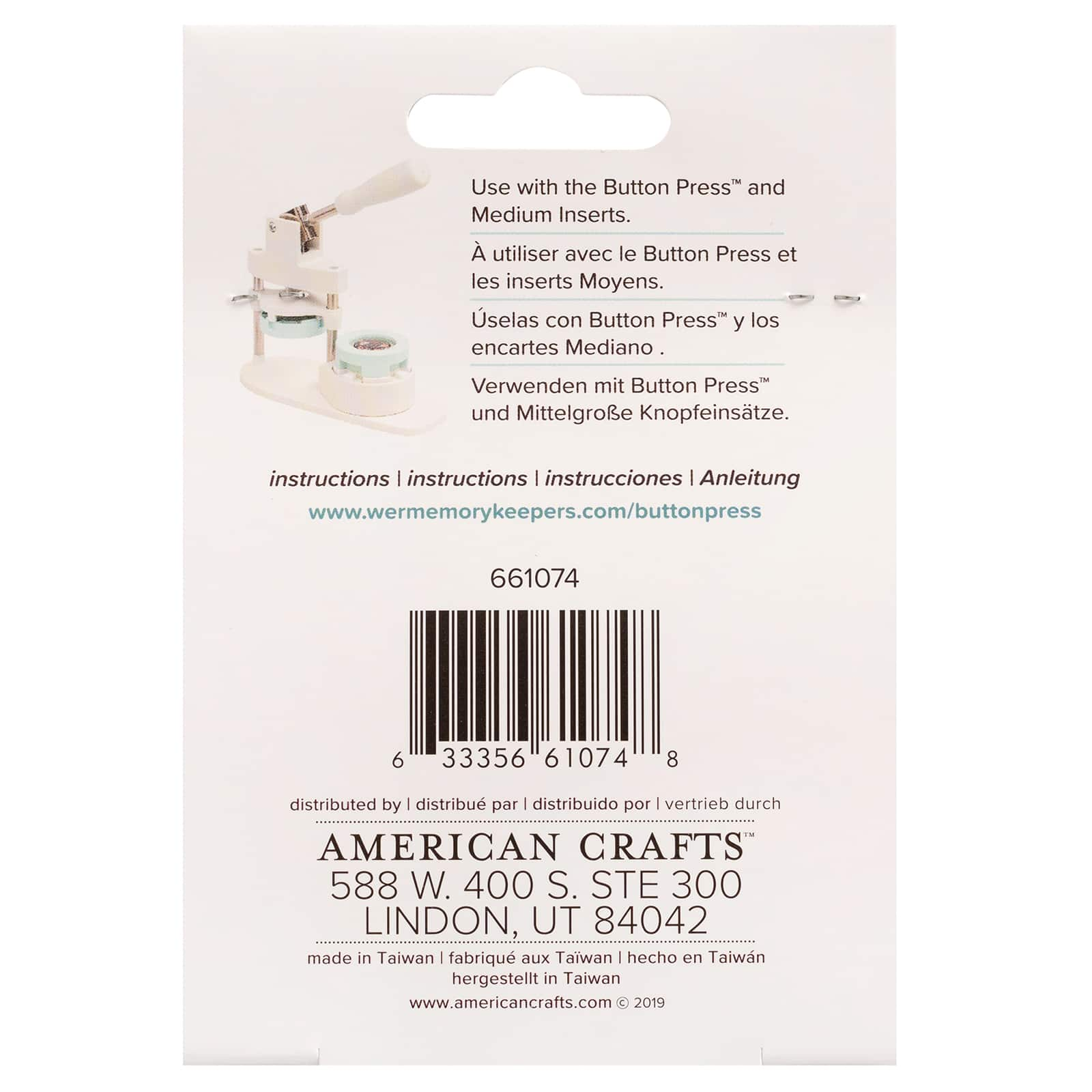 12 Pack: We R Memory Keepers&#xAE; Button Press&#x2122; Medium Key Chain Kit