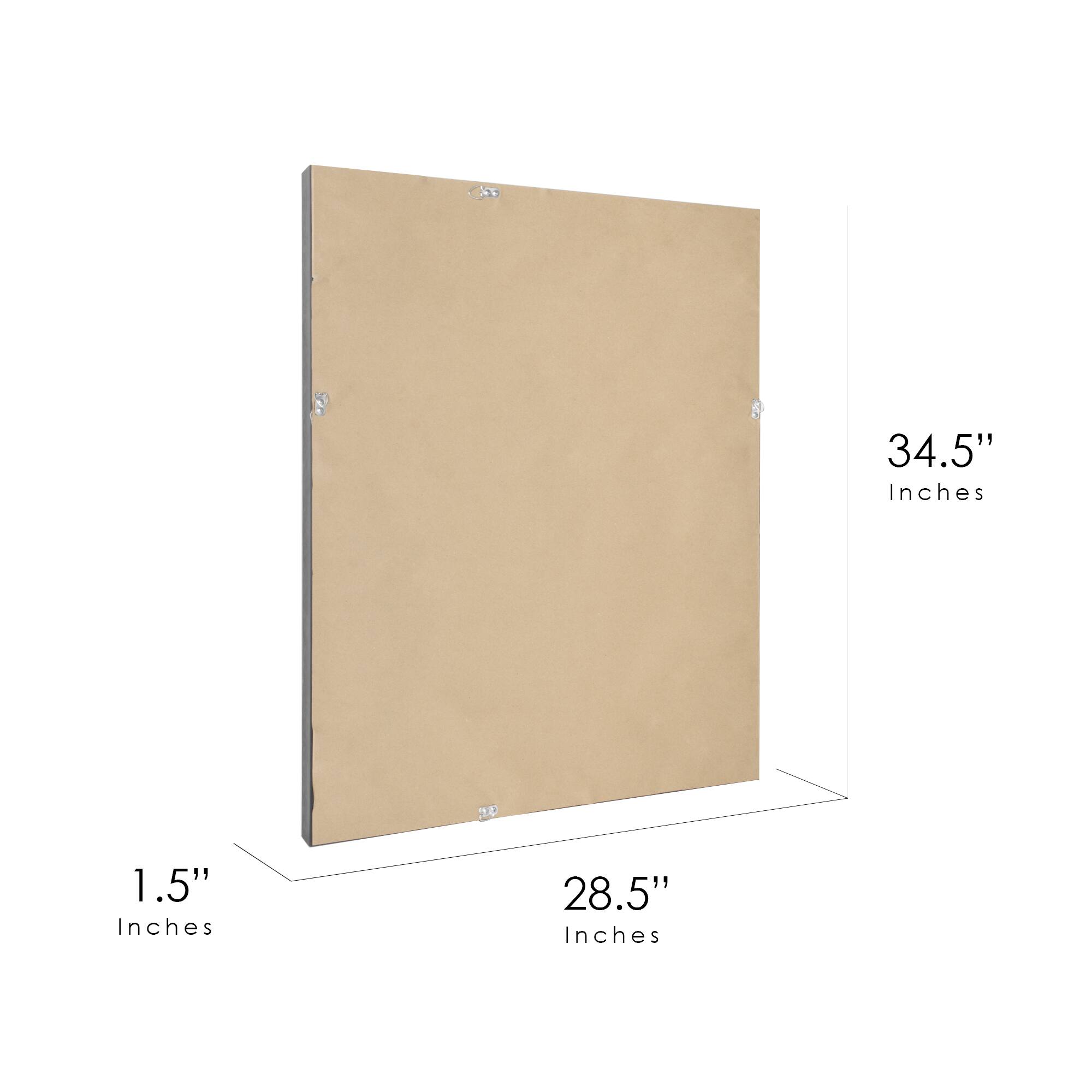 Head West® 34.5" Deep Bronze Beaded Rectangular Framed Beveled Accent Wall Mirror