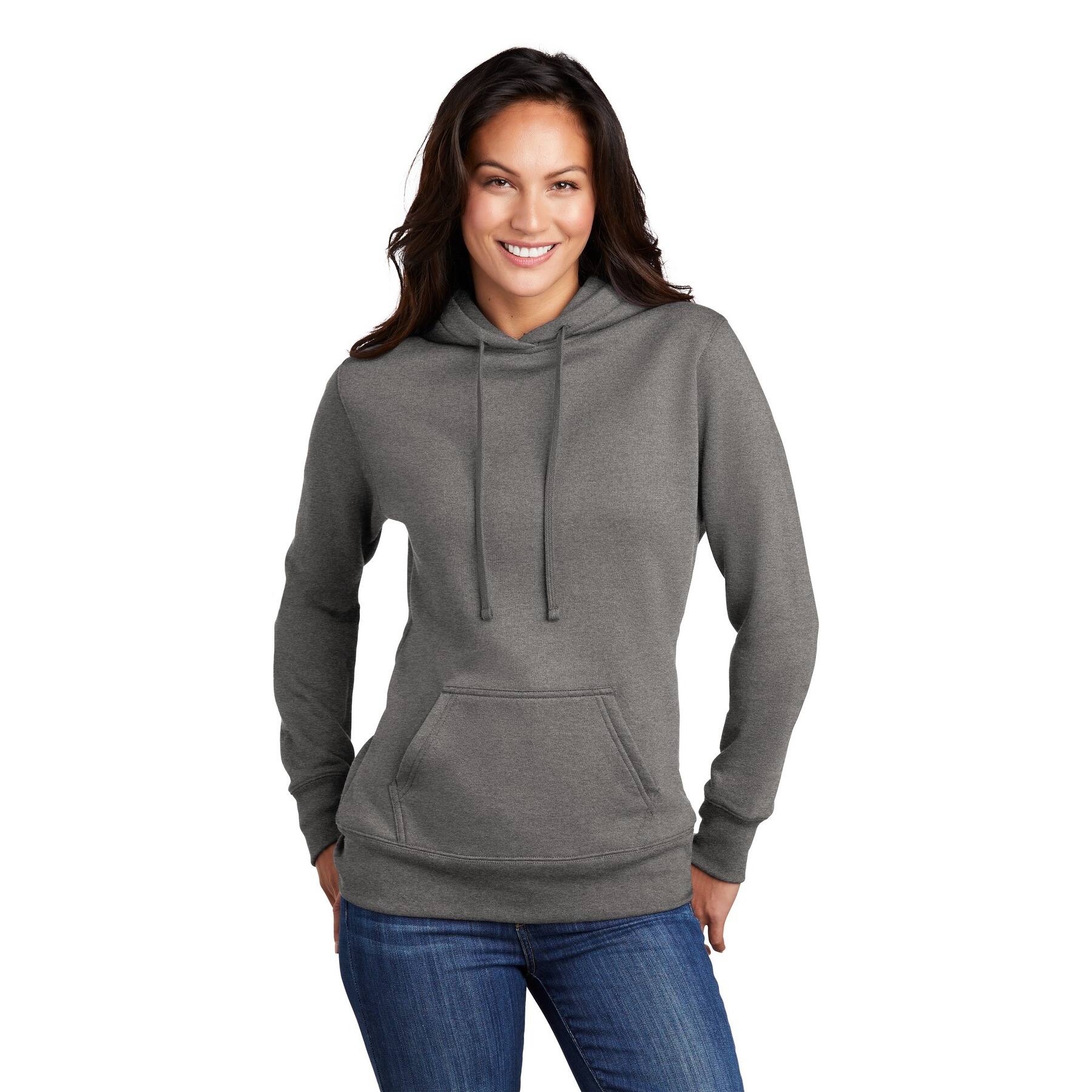 Port & Company® Hooded Pullover Ladies Core Fleece Sweatshirt