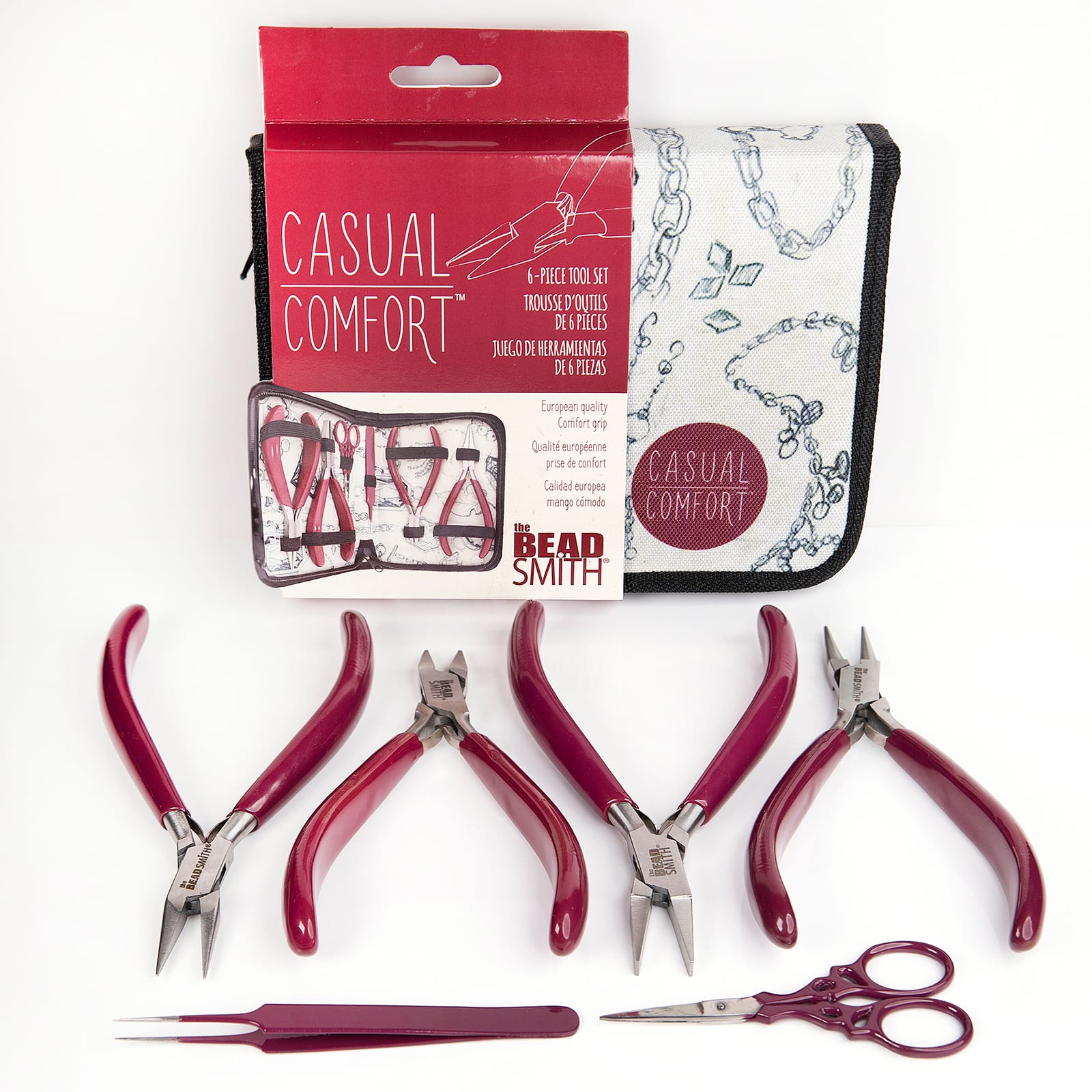 The Beadsmith® Casual Comfort™ 6 Piece Tool Set
