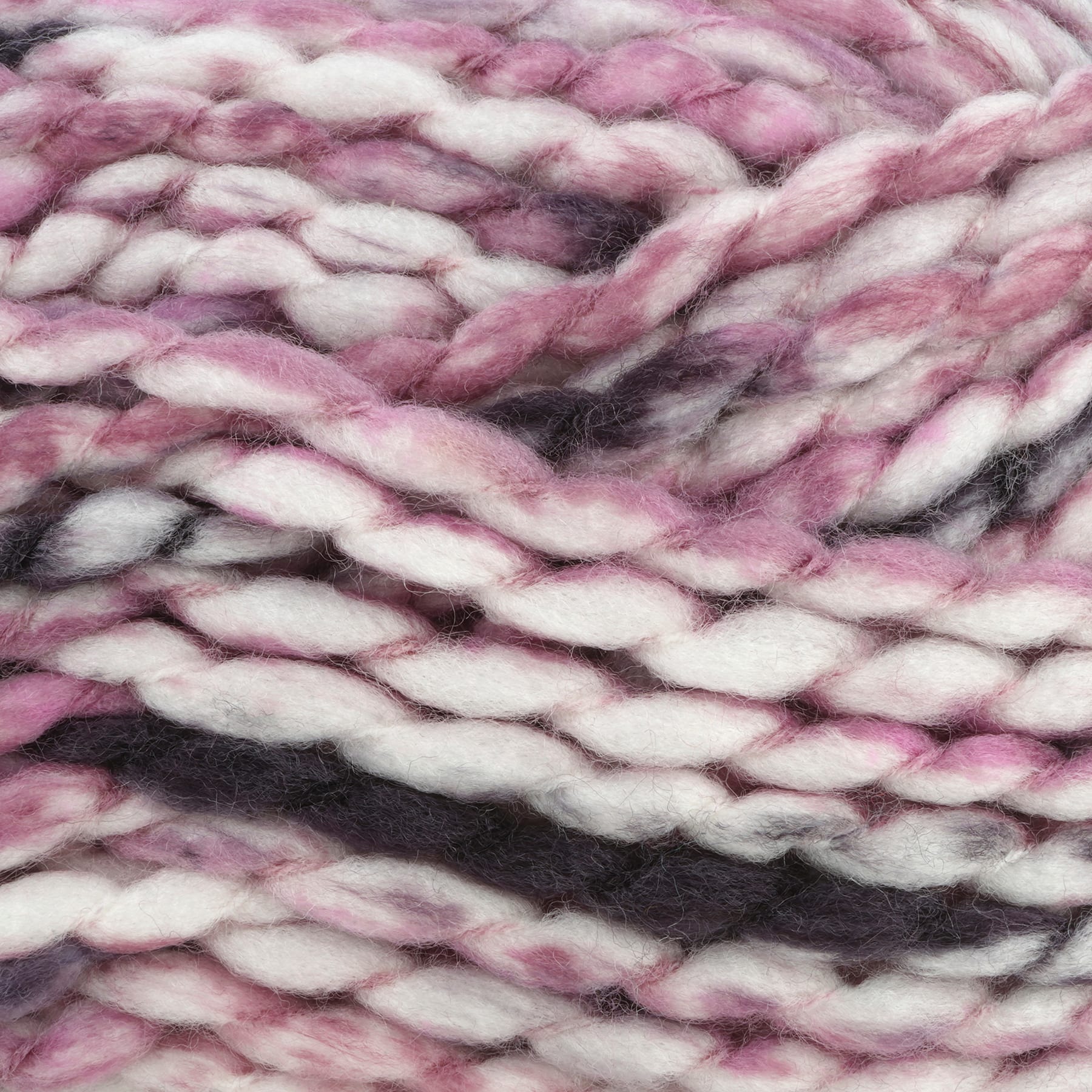 Loops and Threads Chunky Twist Yarn Pink Grey 8.8 oz 20.5 yds (1)