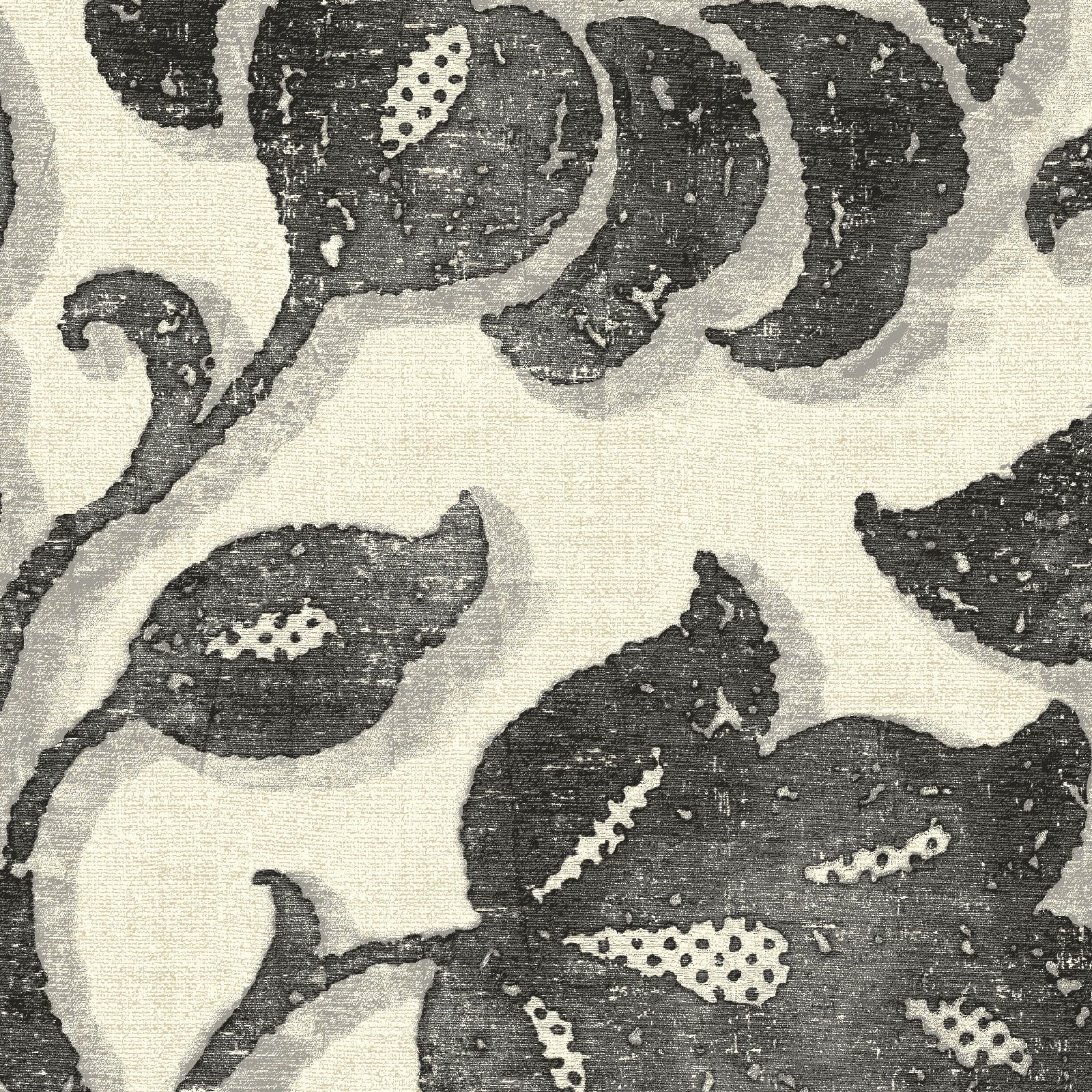 Pkl Studio Charcoal Imaginary Cotton Home D&#xE9;cor Fabric