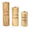 Hello Honey® Wood Stack Taper Candle Holder Set | Michaels