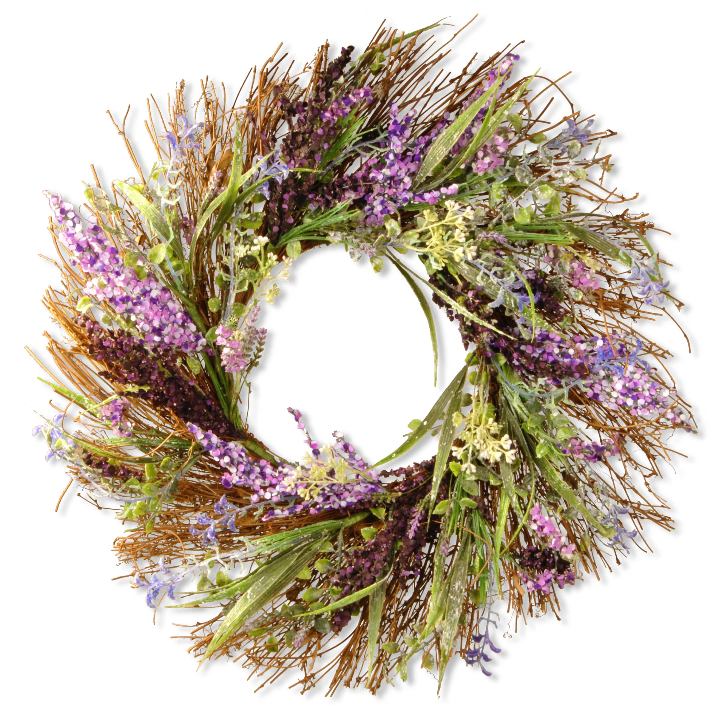 22&#x22; Mixed Leaf Spring Wreath