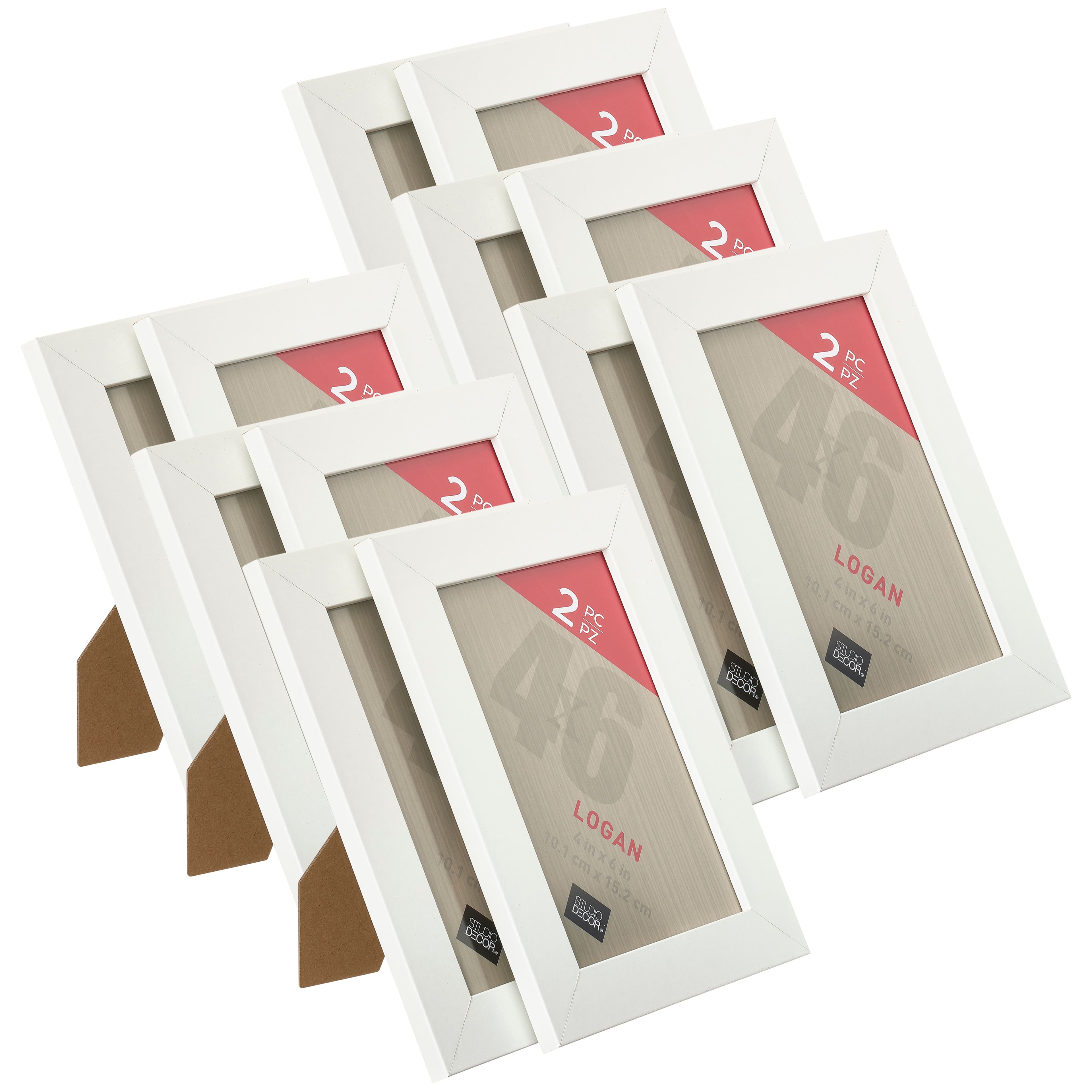 12 Packs: 2 ct. (24 total) White Tabletop Frames, Logan by Studio Décor®